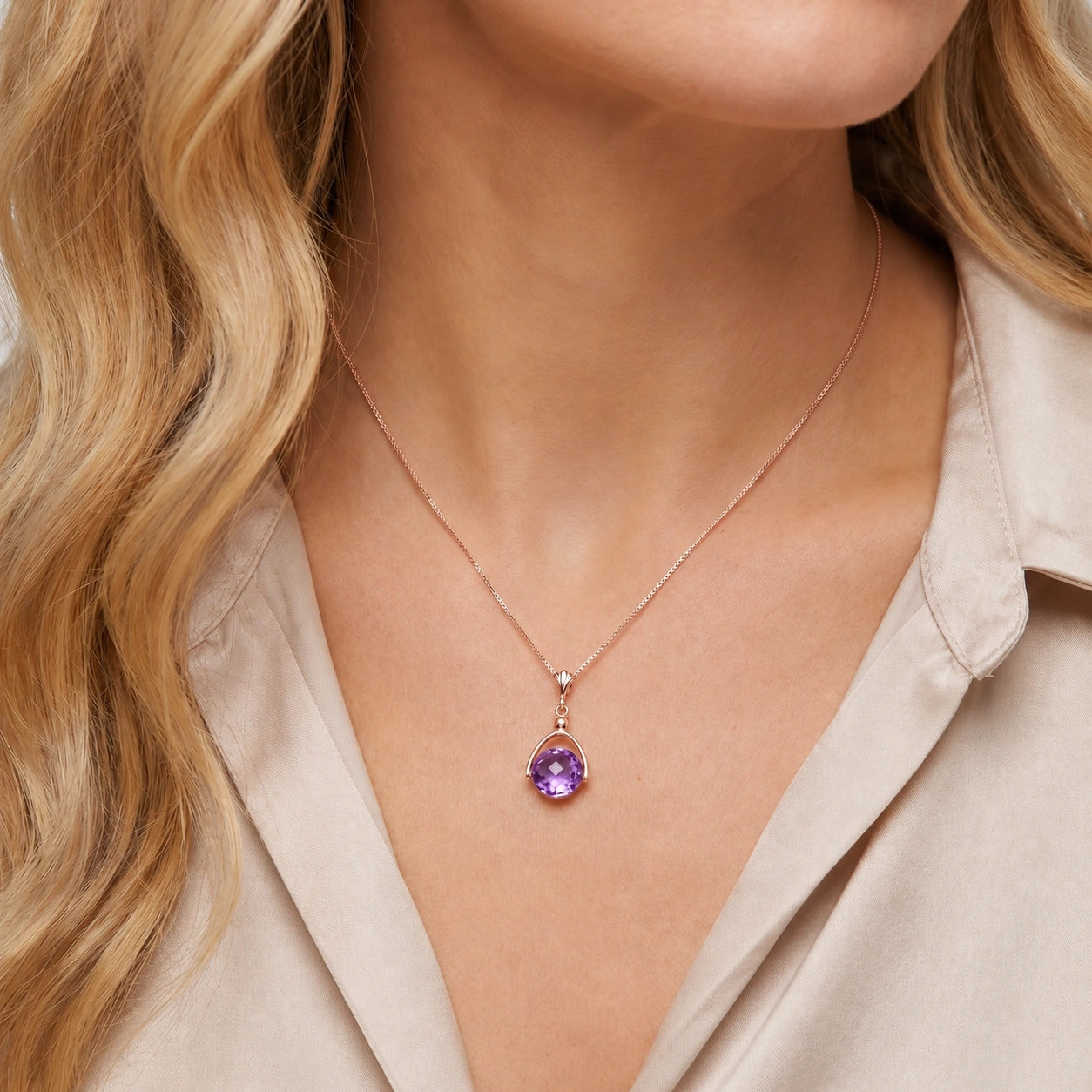 Rose Gold Amethyst — Rosanna