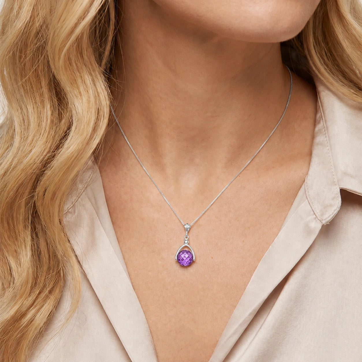 White Gold Amethyst — Rosanna