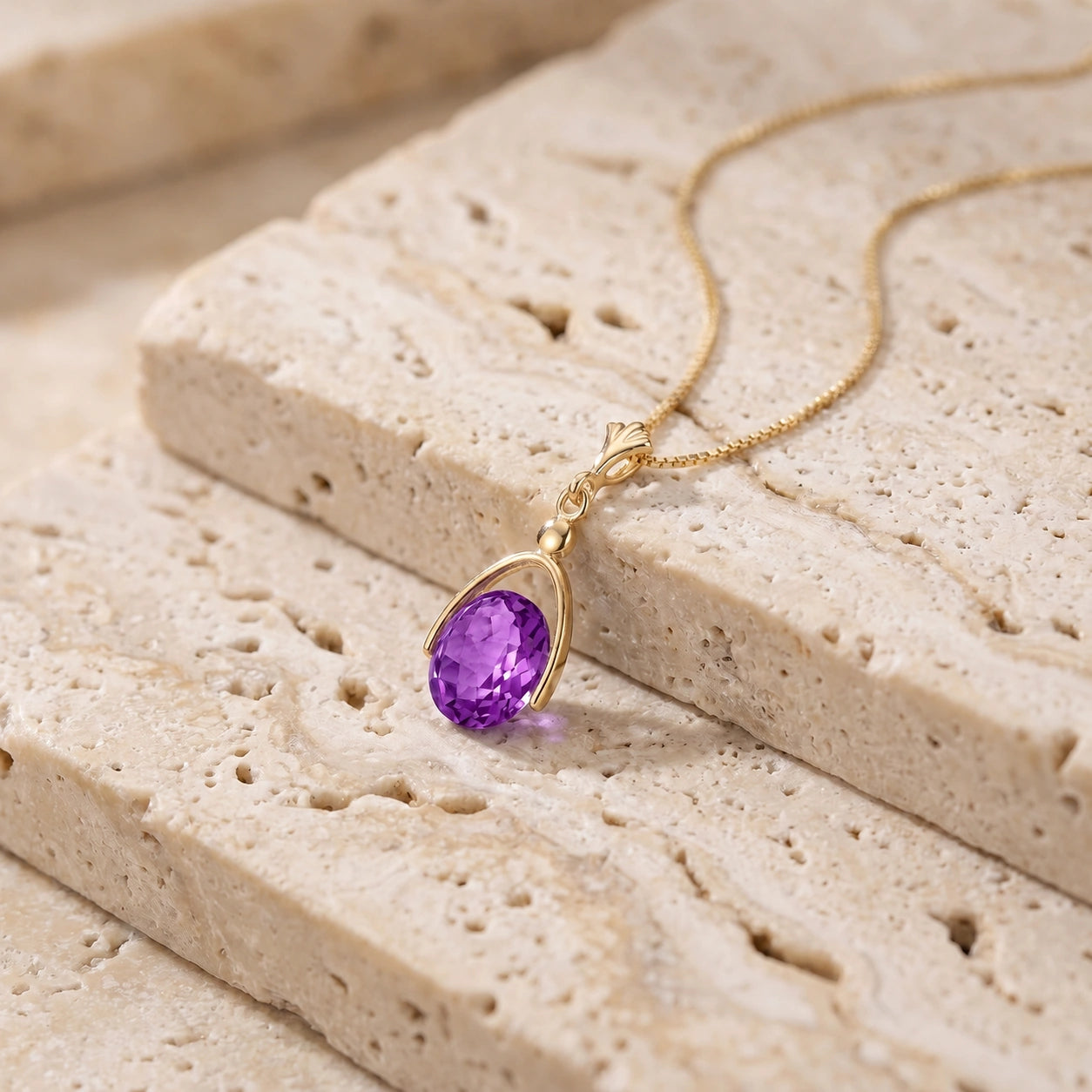 Yellow Gold Amethyst — Rosanna
