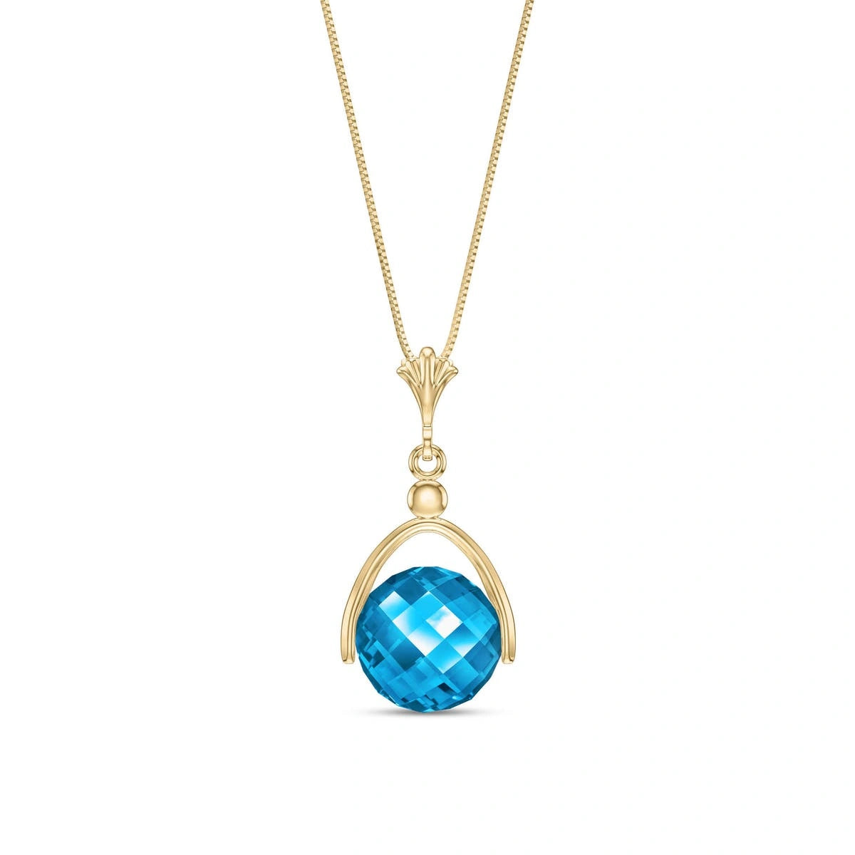 Yellow Gold Blue Topaz — Rosanna