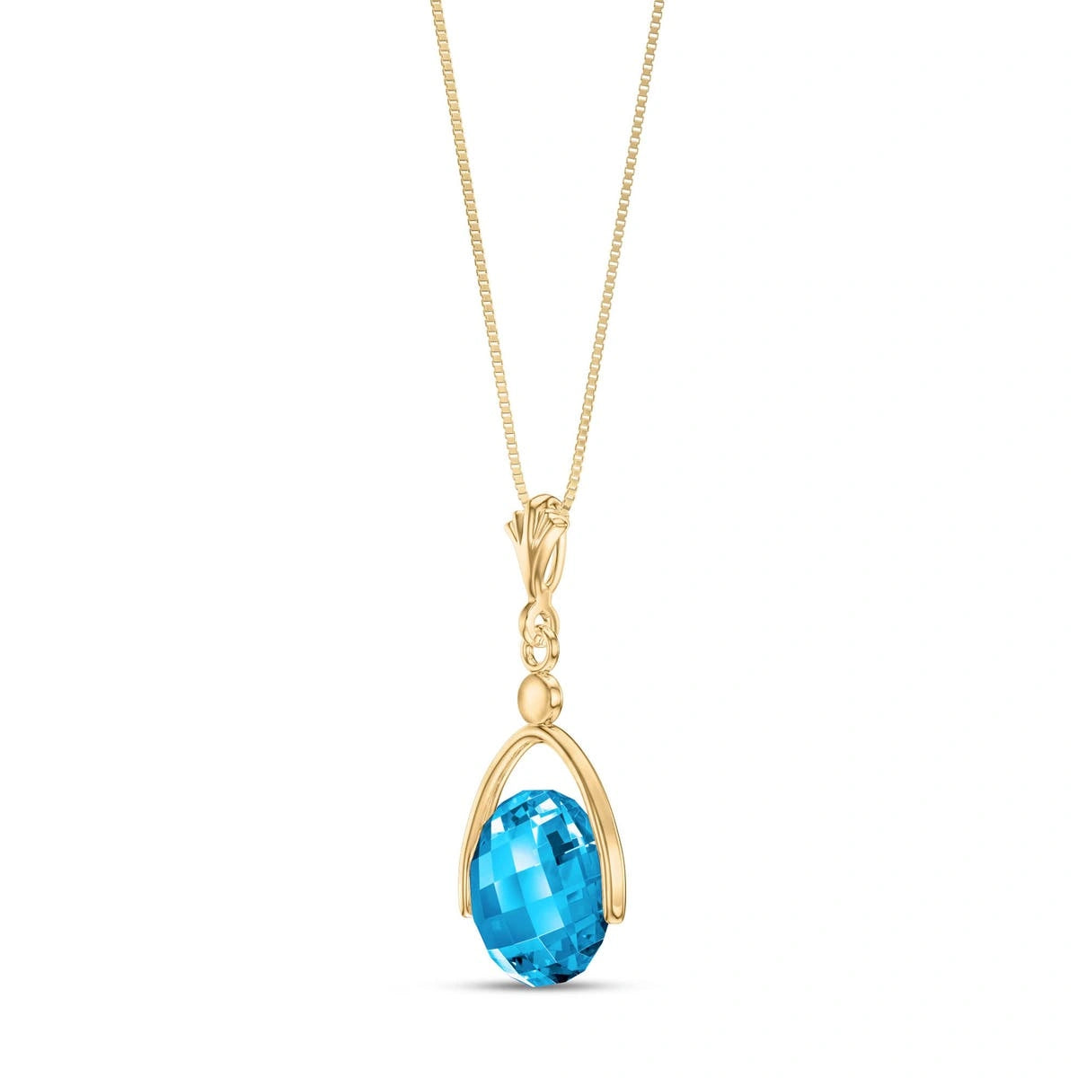 Yellow Gold Blue Topaz — Rosanna