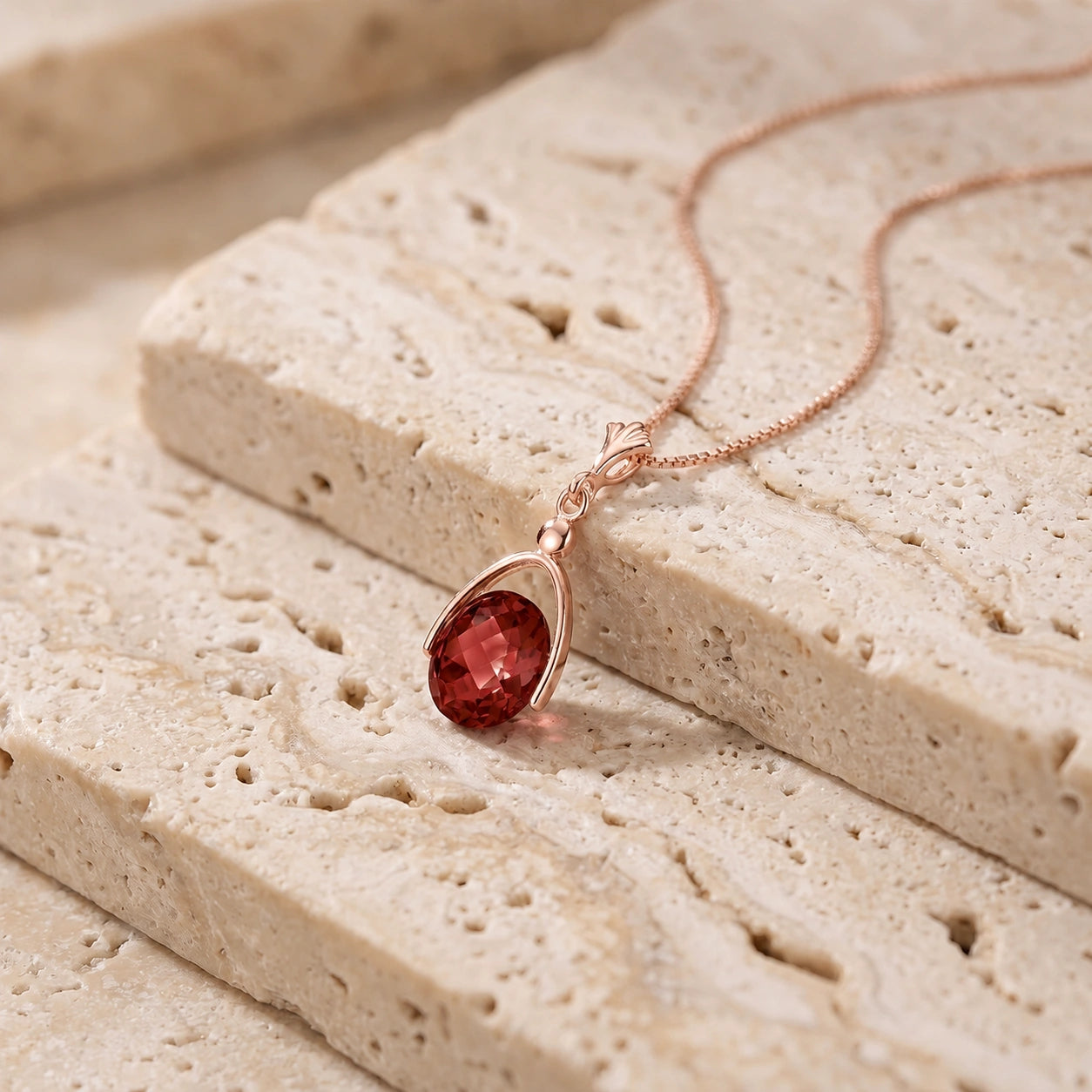 Rose Gold Garnet — Rosanna