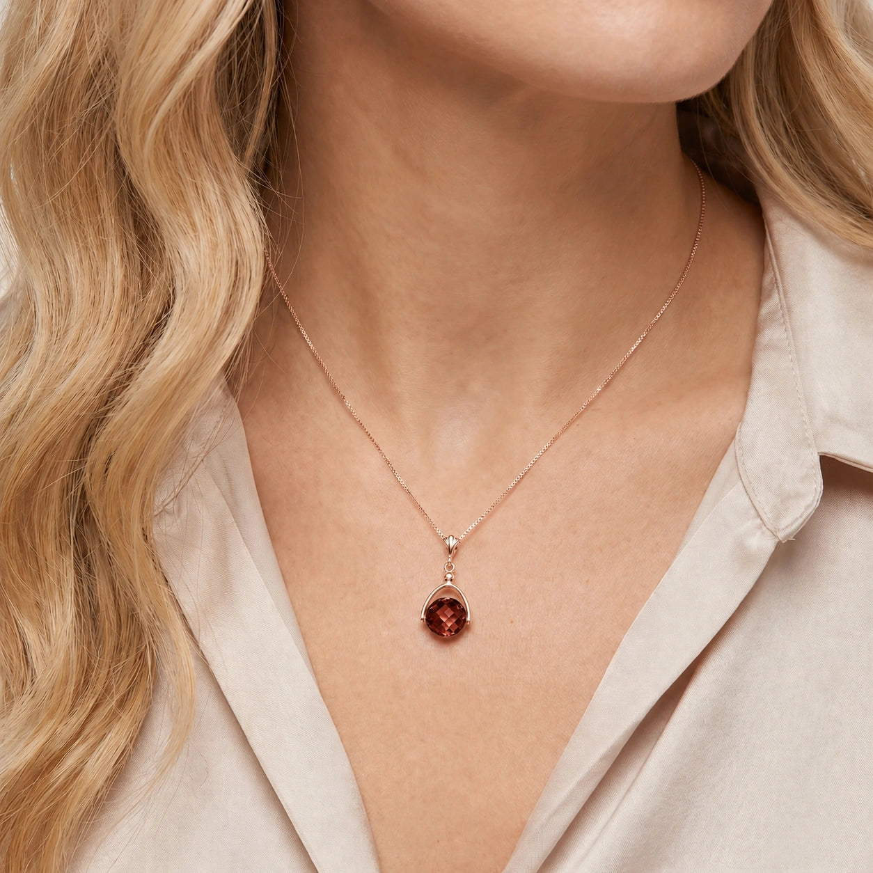 Rose Gold Garnet — Rosanna