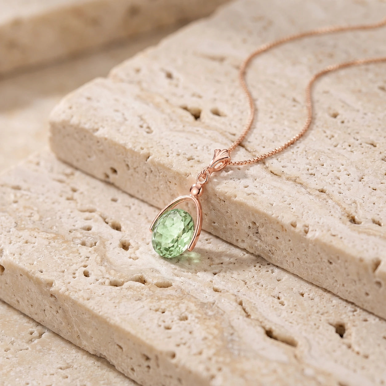 Rose Gold Green Amethyst — Rosanna