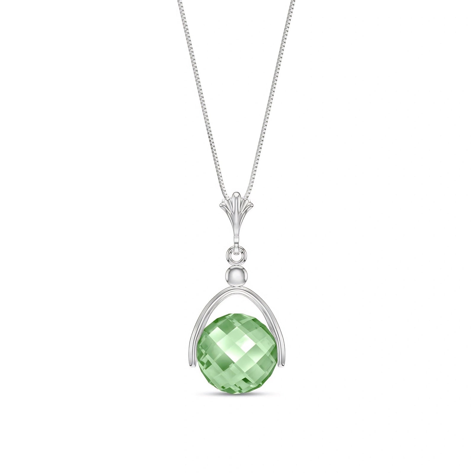 White Gold Green Amethyst — Rosanna