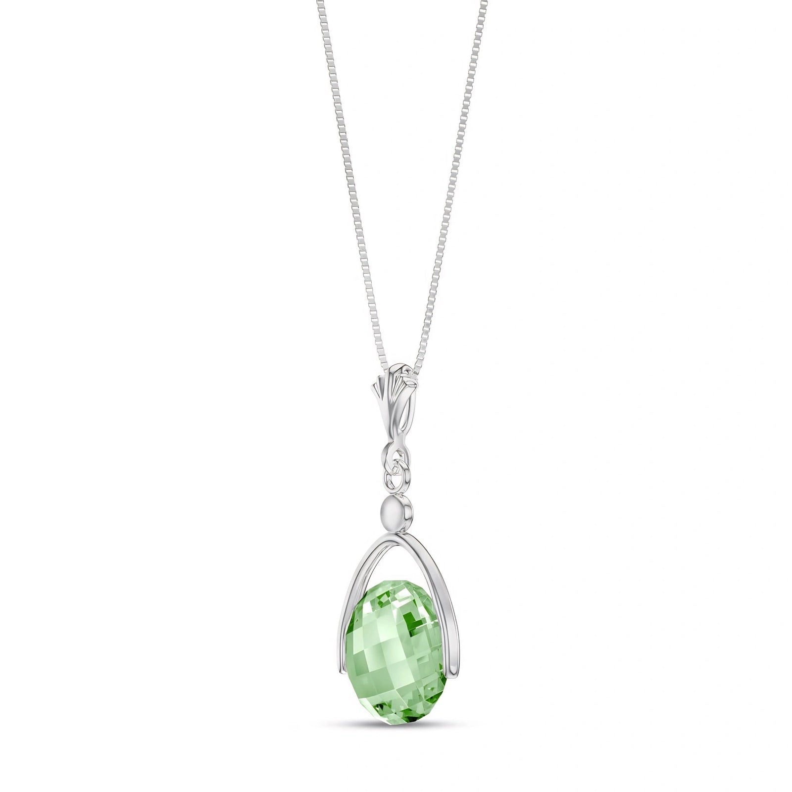 White Gold Green Amethyst — Rosanna