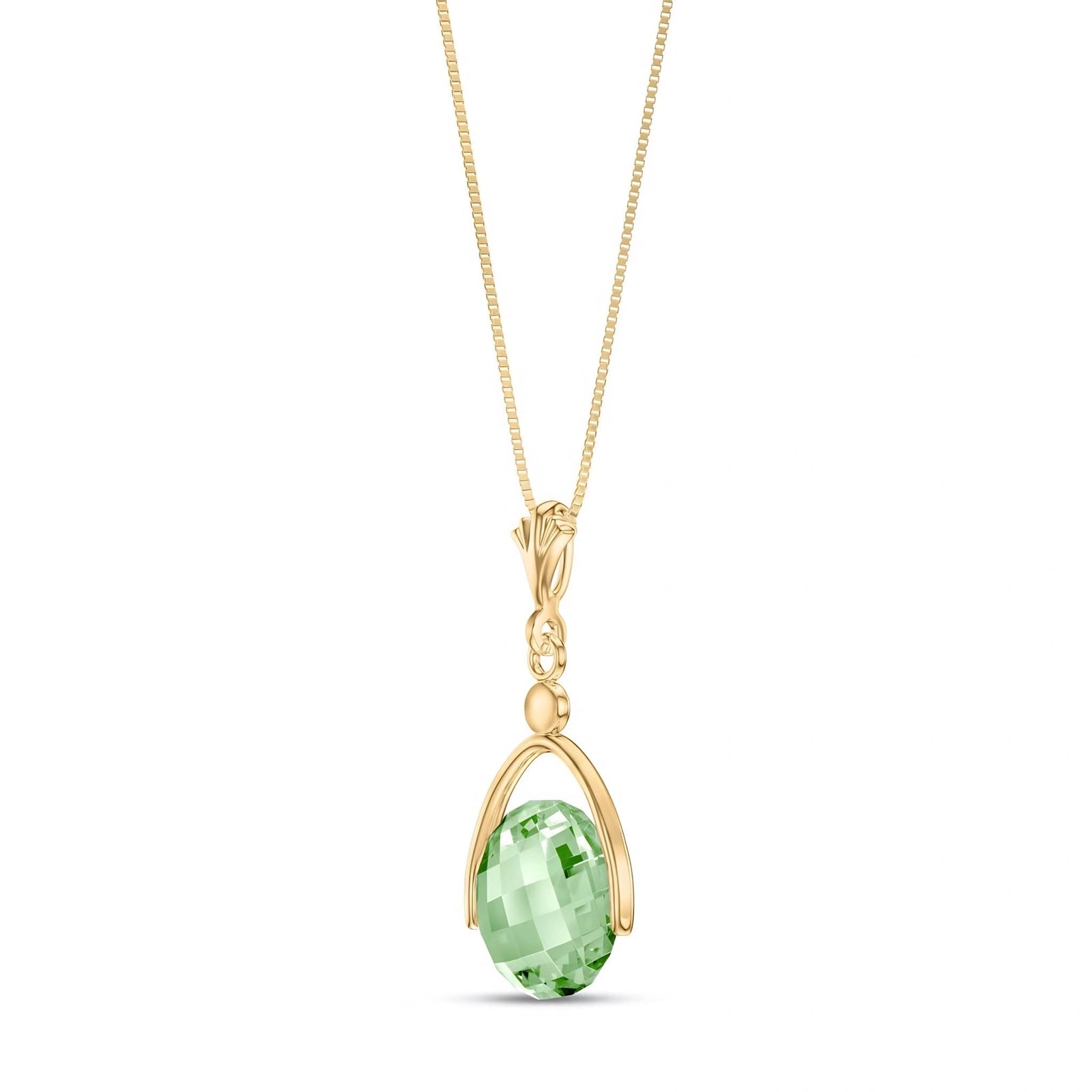 Yellow Gold Green Amethyst — Rosanna