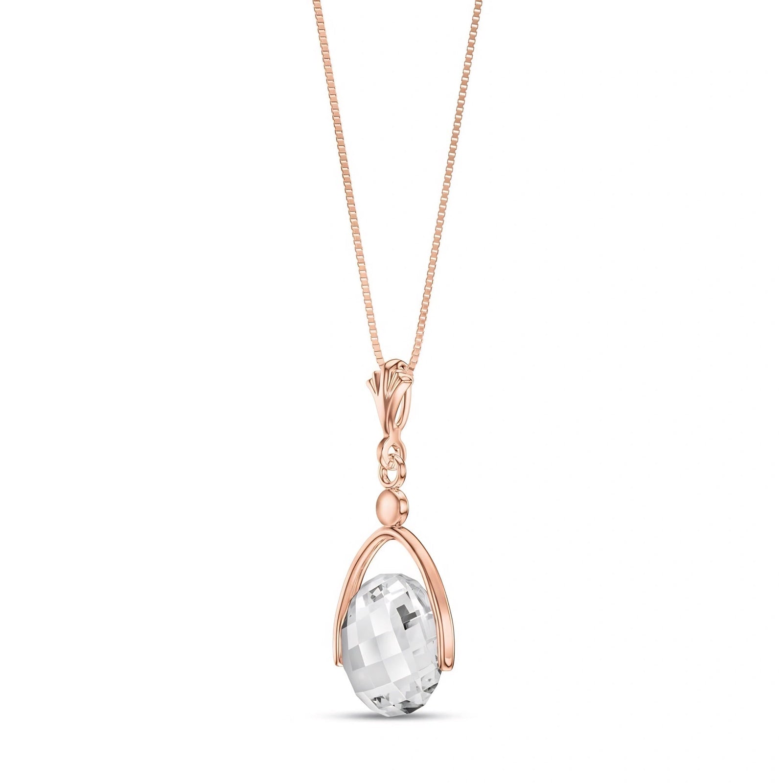 Rose Gold White Topaz — Rosanna