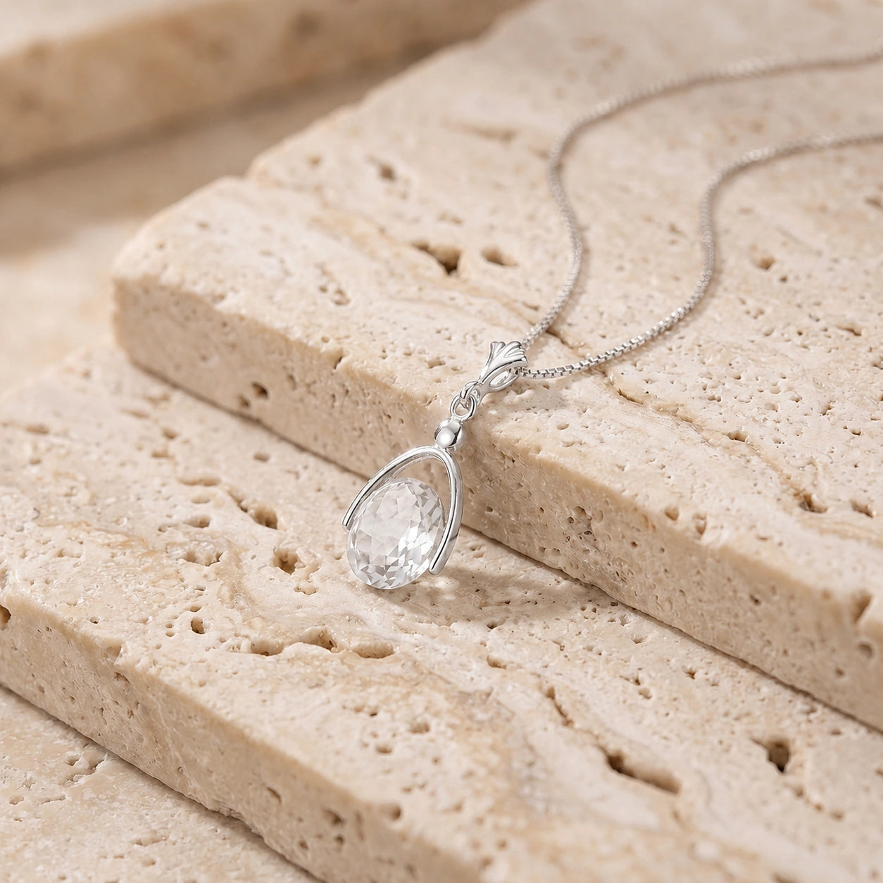 White Gold White Topaz — Rosanna