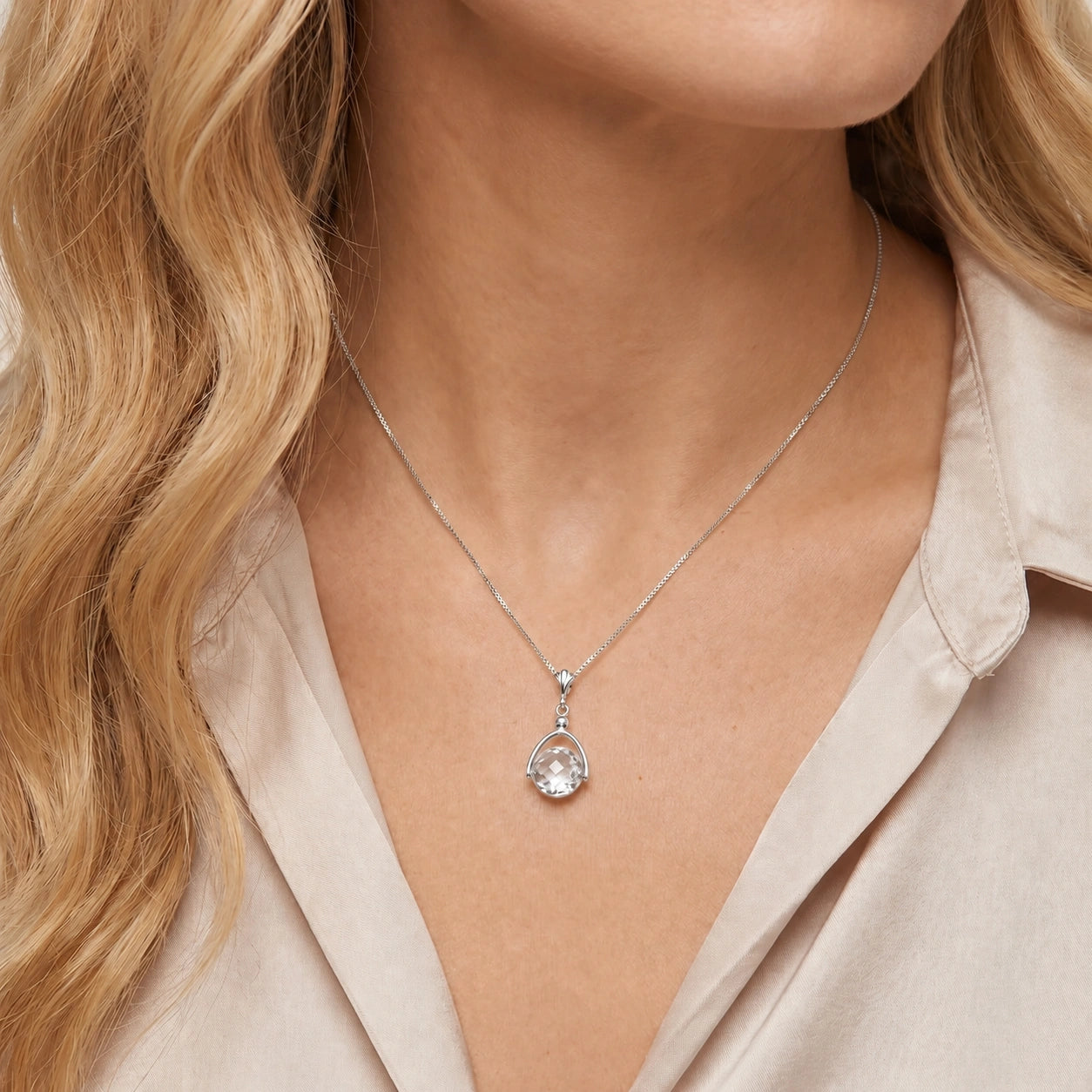 White Gold White Topaz — Rosanna