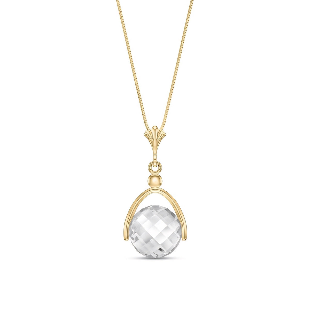 Yellow Gold White Topaz — Rosanna