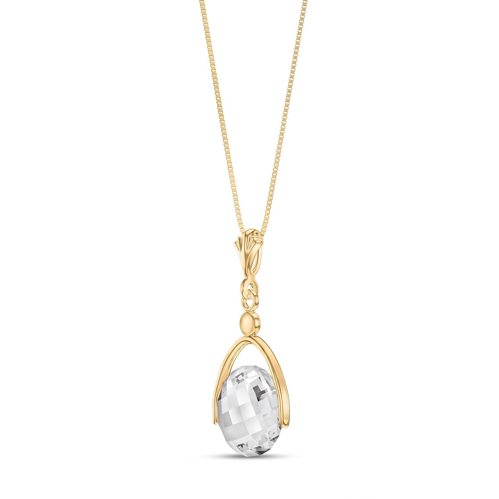 Yellow Gold White Topaz — Rosanna