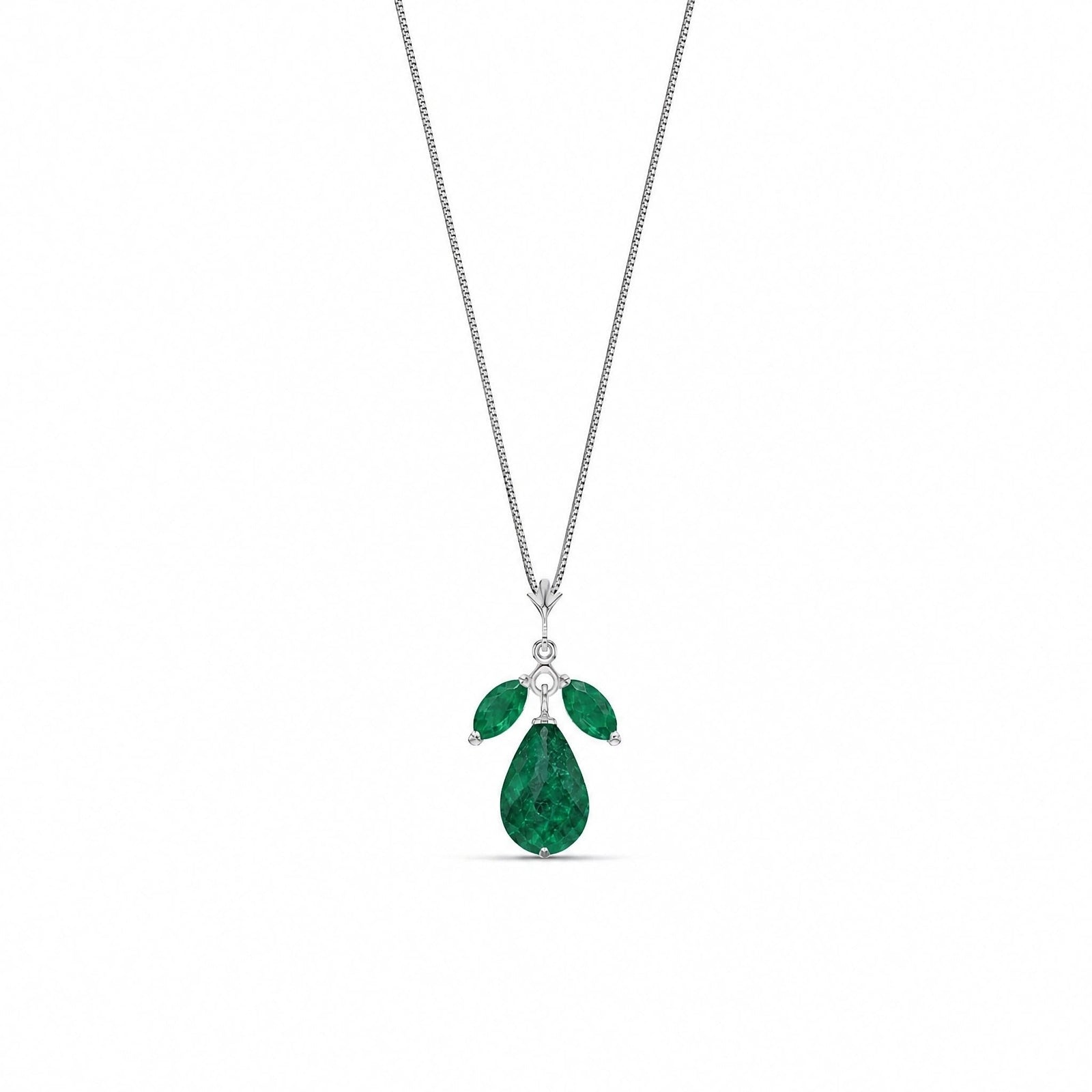 White Gold Necklace Blue Topaz 10K — Laura