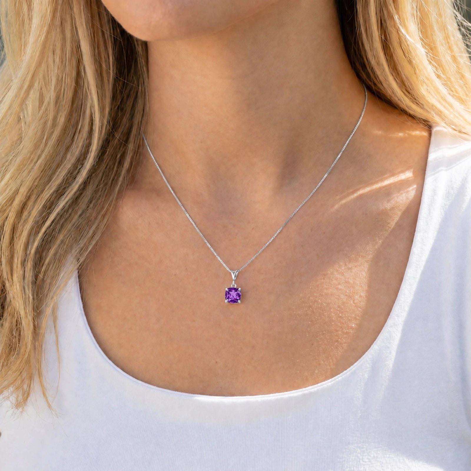 White Gold Amethyst — Calida