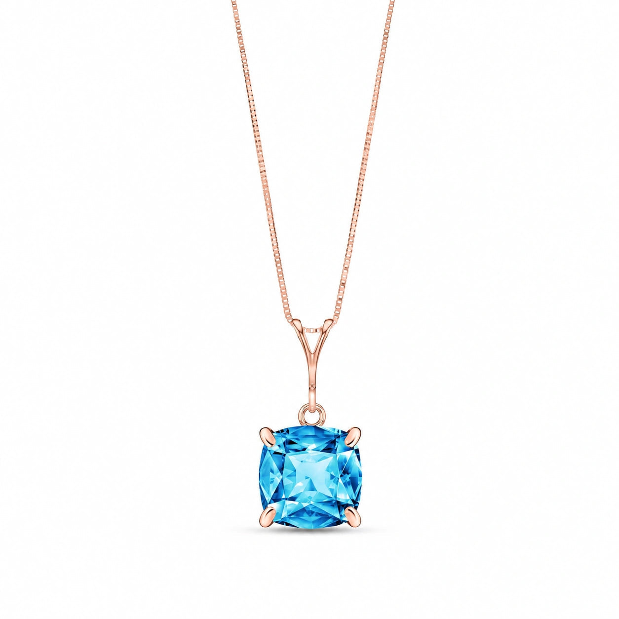 Rose Gold Blue Topaz — Calida