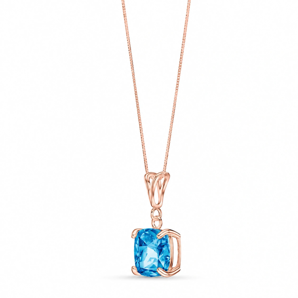 Rose Gold Blue Topaz — Calida