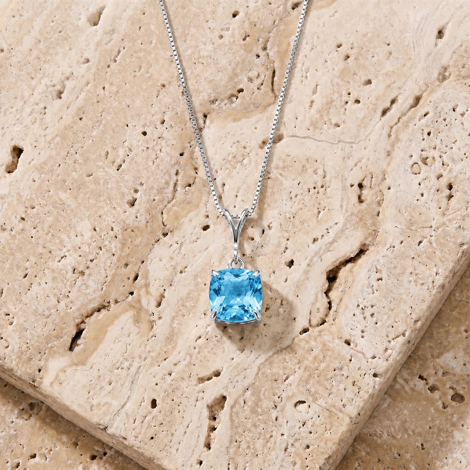 White Gold Blue Topaz — Calida
