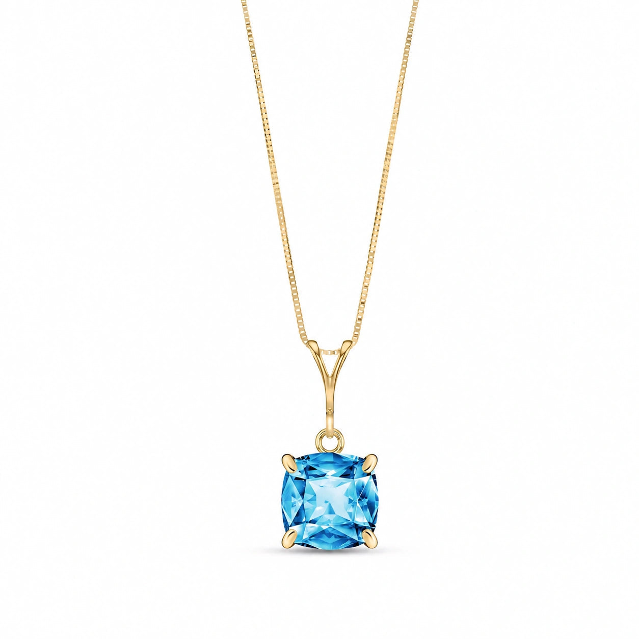 Yellow Gold Blue Topaz — Calida