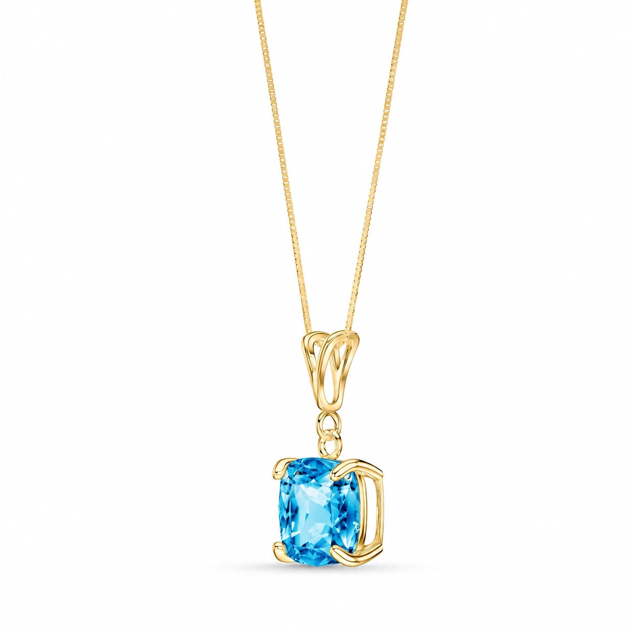 Yellow Gold Blue Topaz — Calida