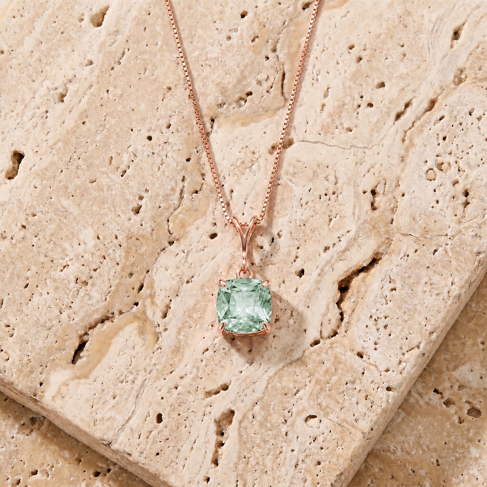 Rose Gold Green Amethyst — Calida