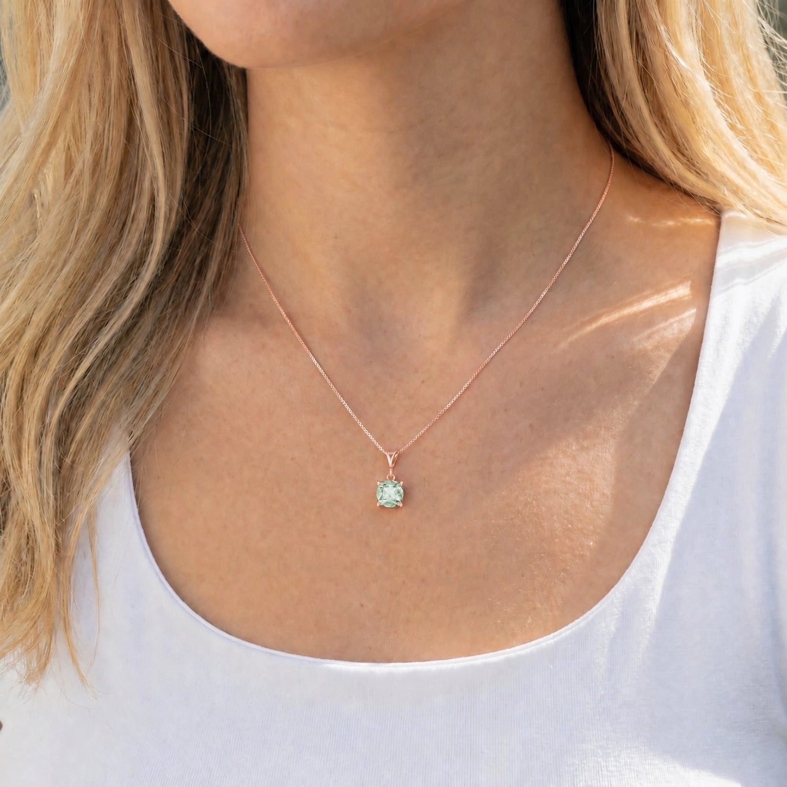 Rose Gold Green Amethyst — Calida