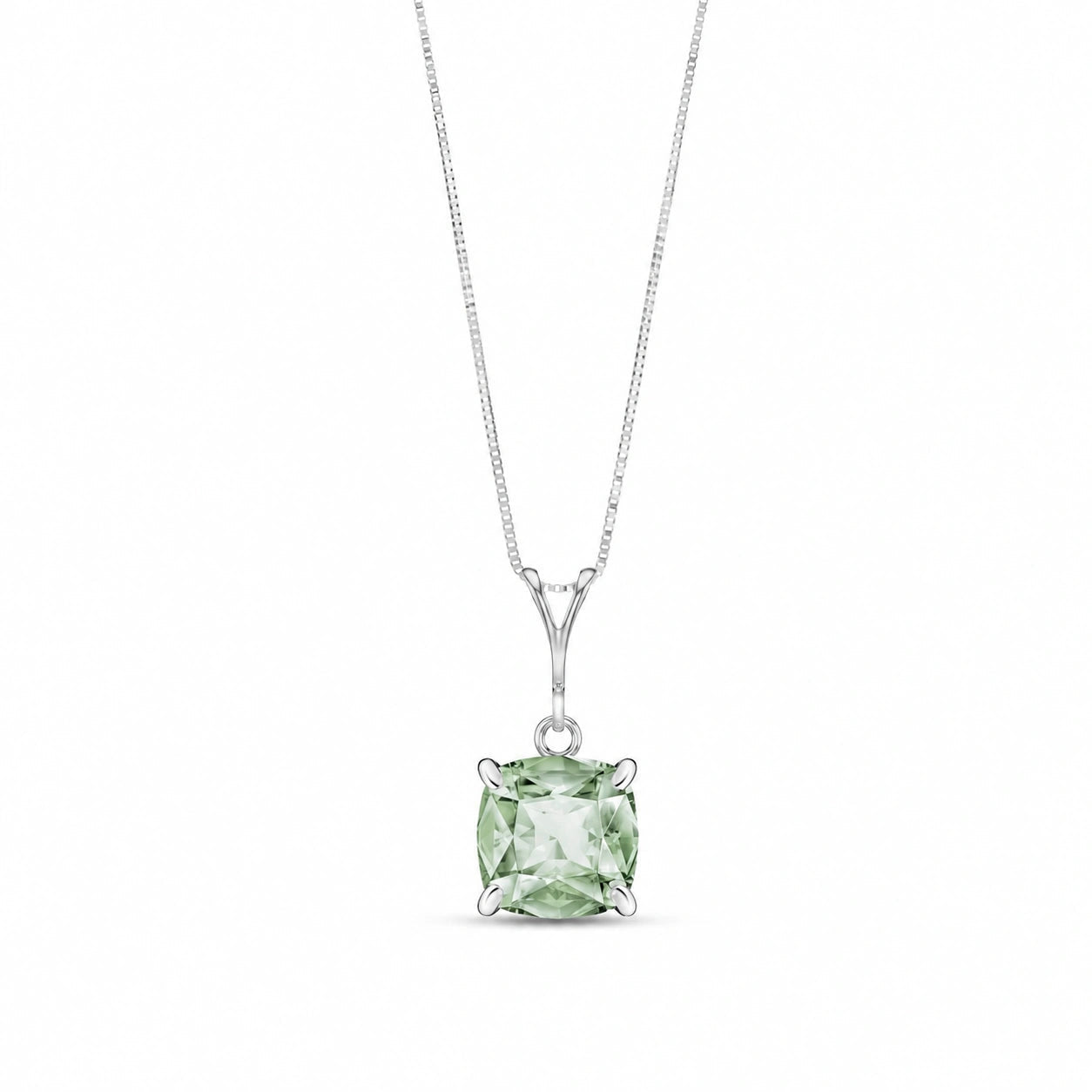 White Gold Green Amethyst — Calida