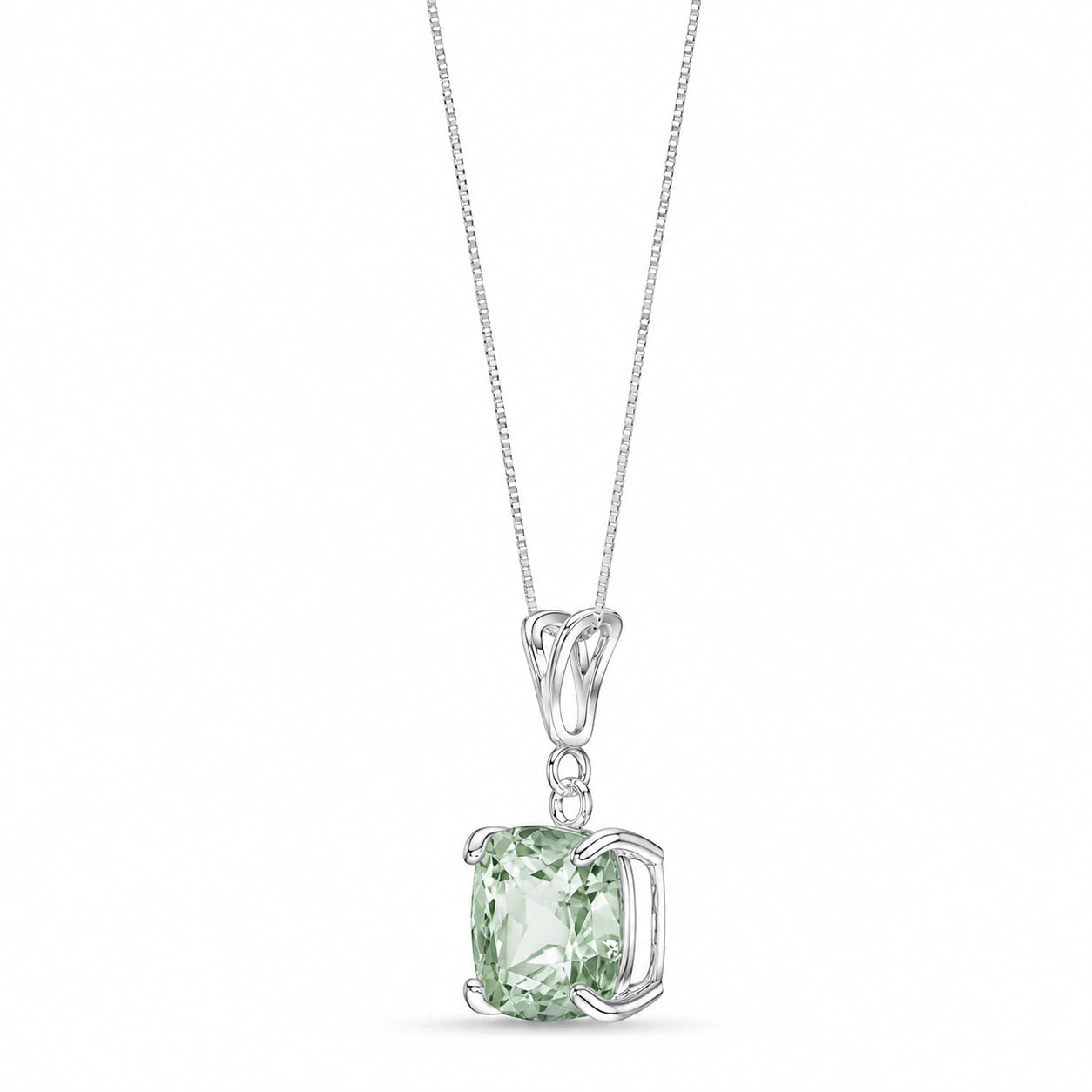 White Gold Green Amethyst — Calida