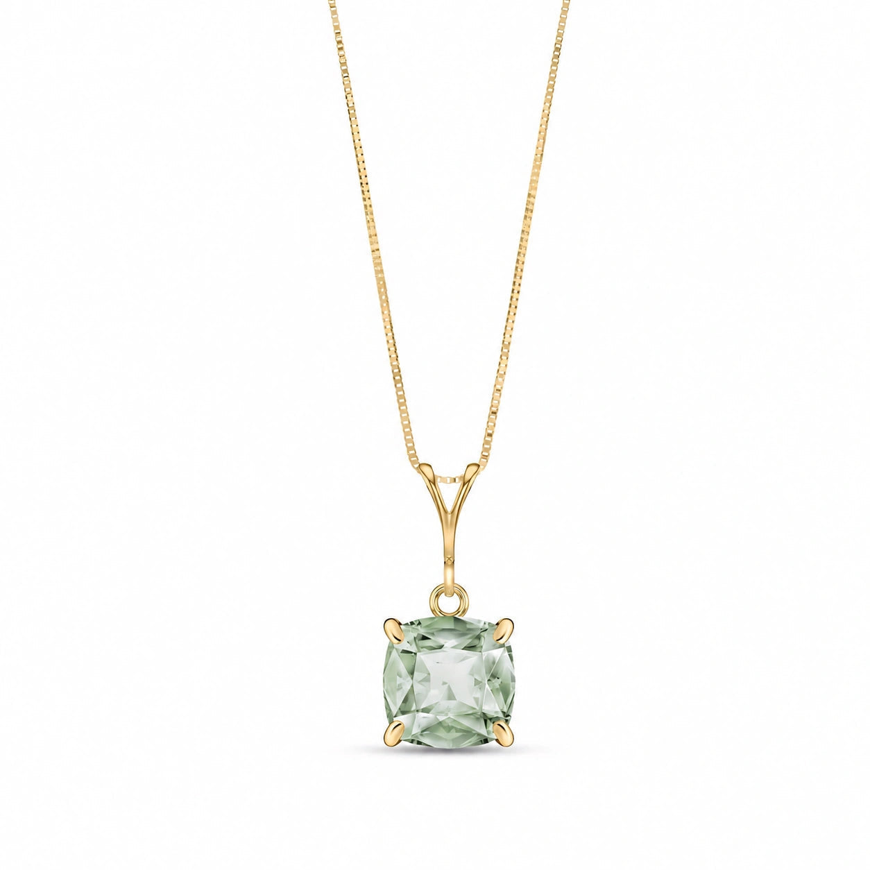 Yellow Gold Green Amethyst — Calida