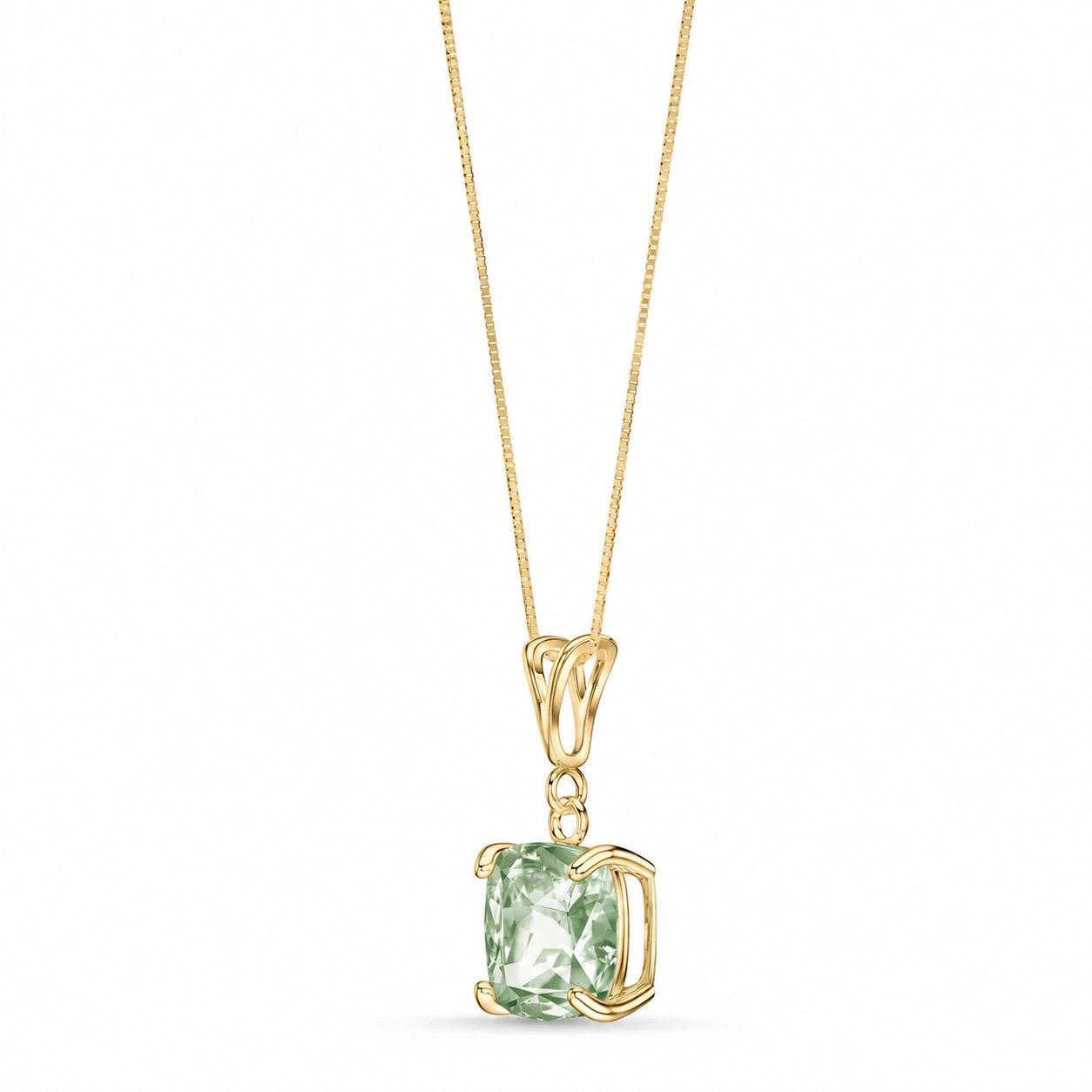 Yellow Gold Green Amethyst — Calida