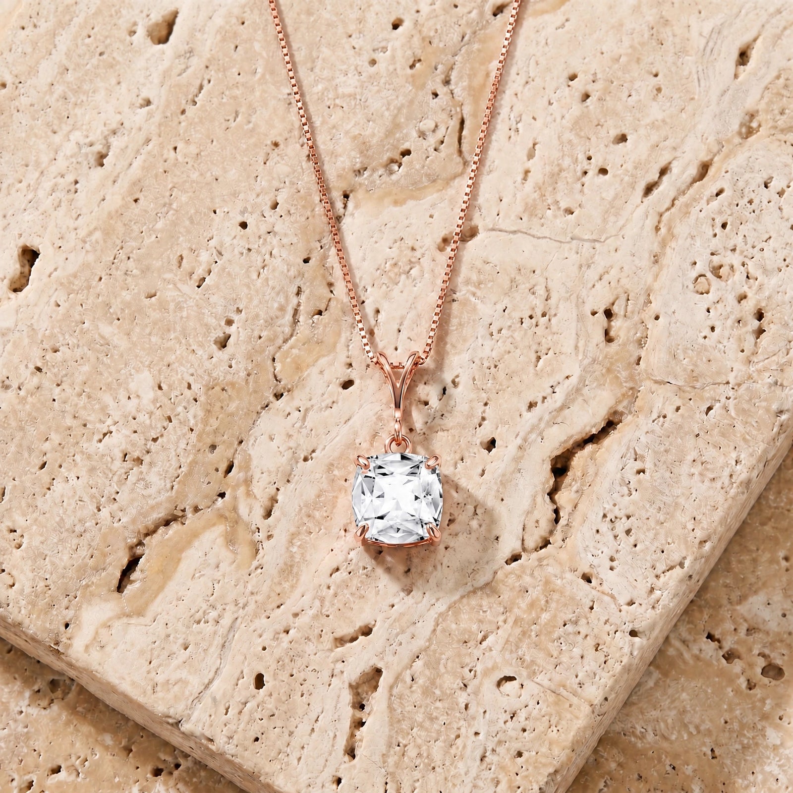 Rose Gold White Topaz — Calida