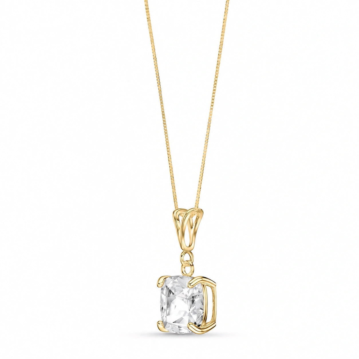Yellow Gold White Topaz — Calida