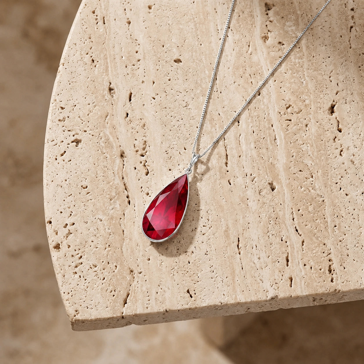 White Gold Ruby — Brigitta