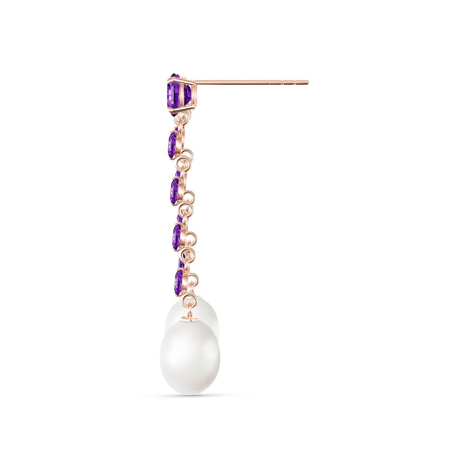 Rose Gold Pearl & Amethyst — Cristallina