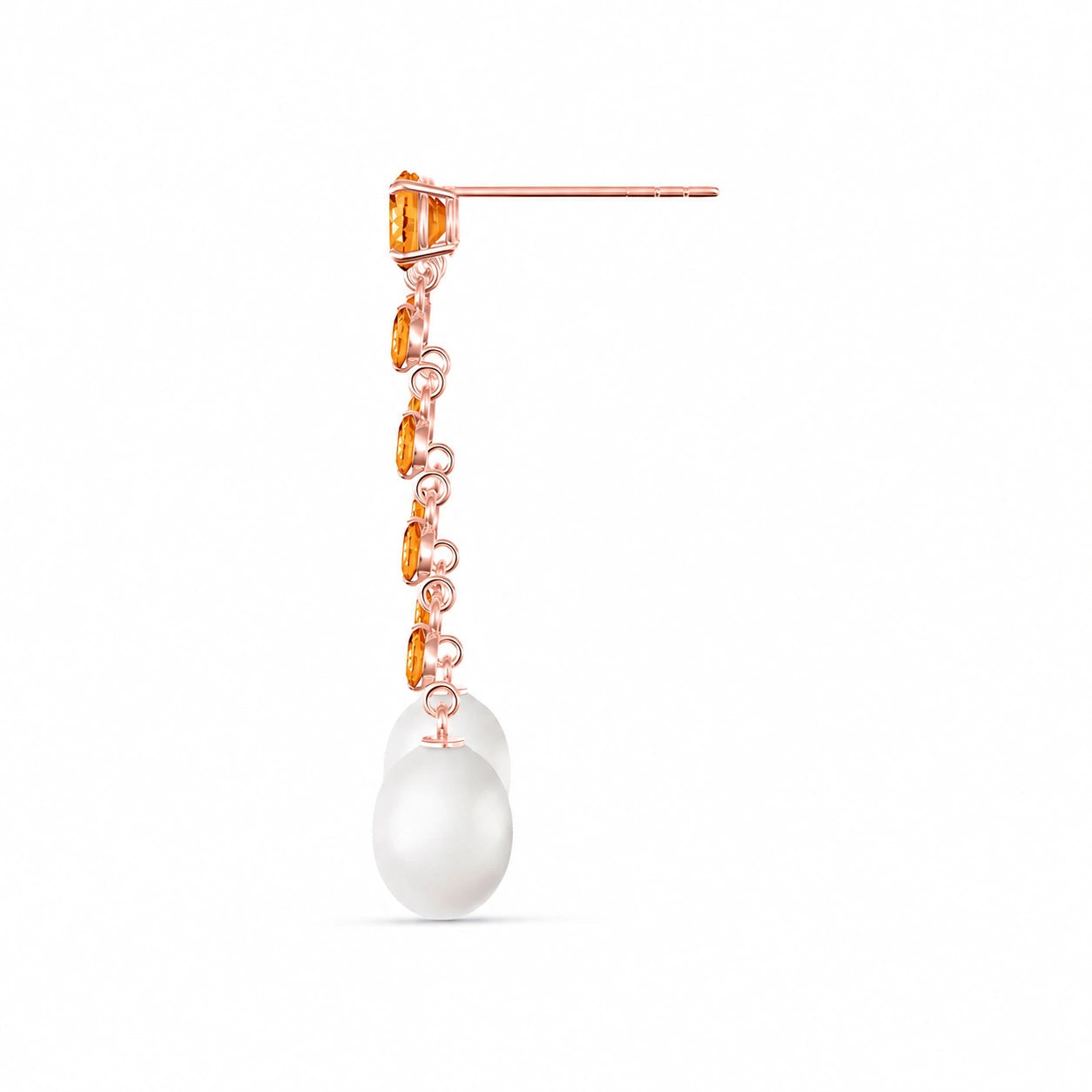 Rose Gold Pearl & Citrine — Cristallina