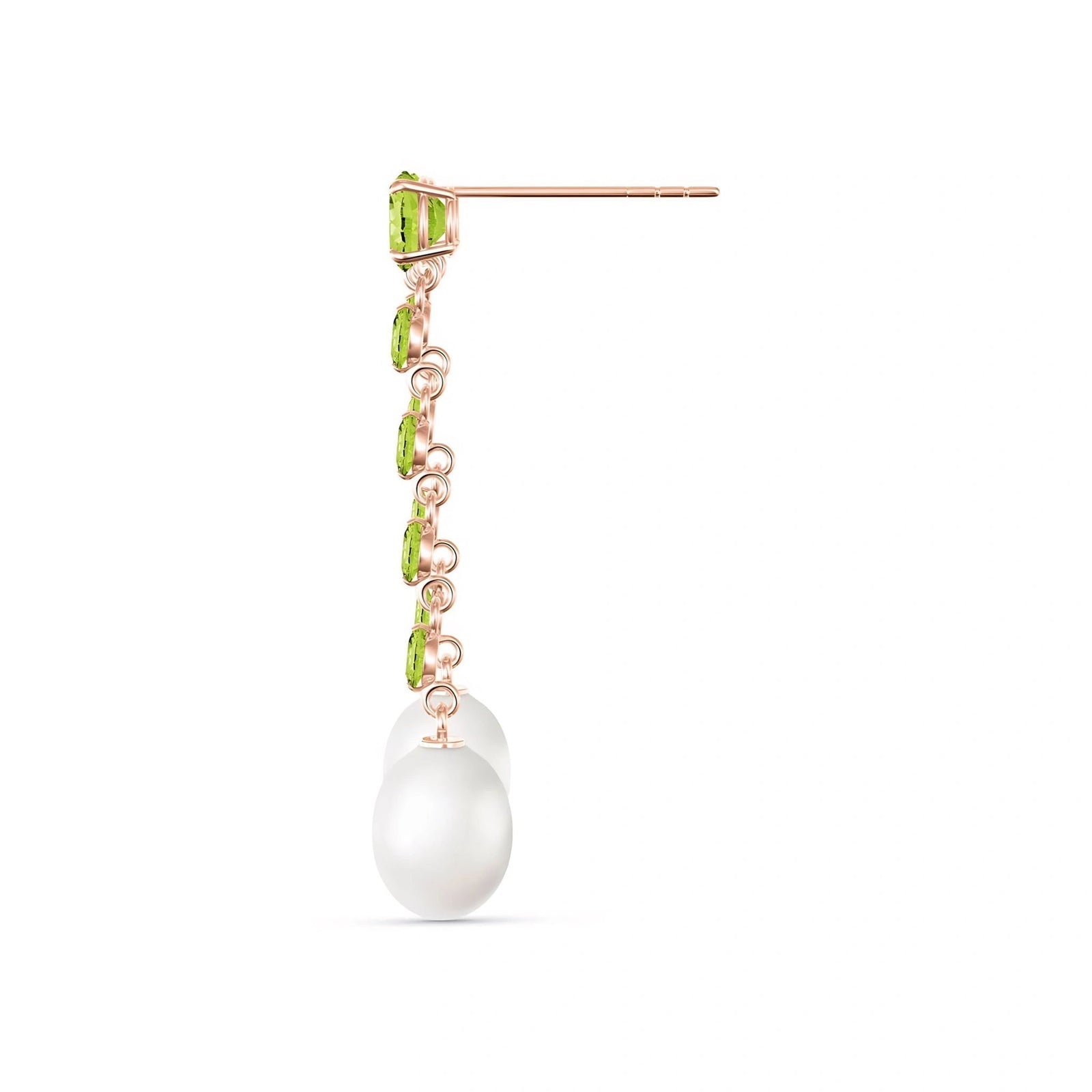 Rose Gold Pearl & Peridot — Cristallina