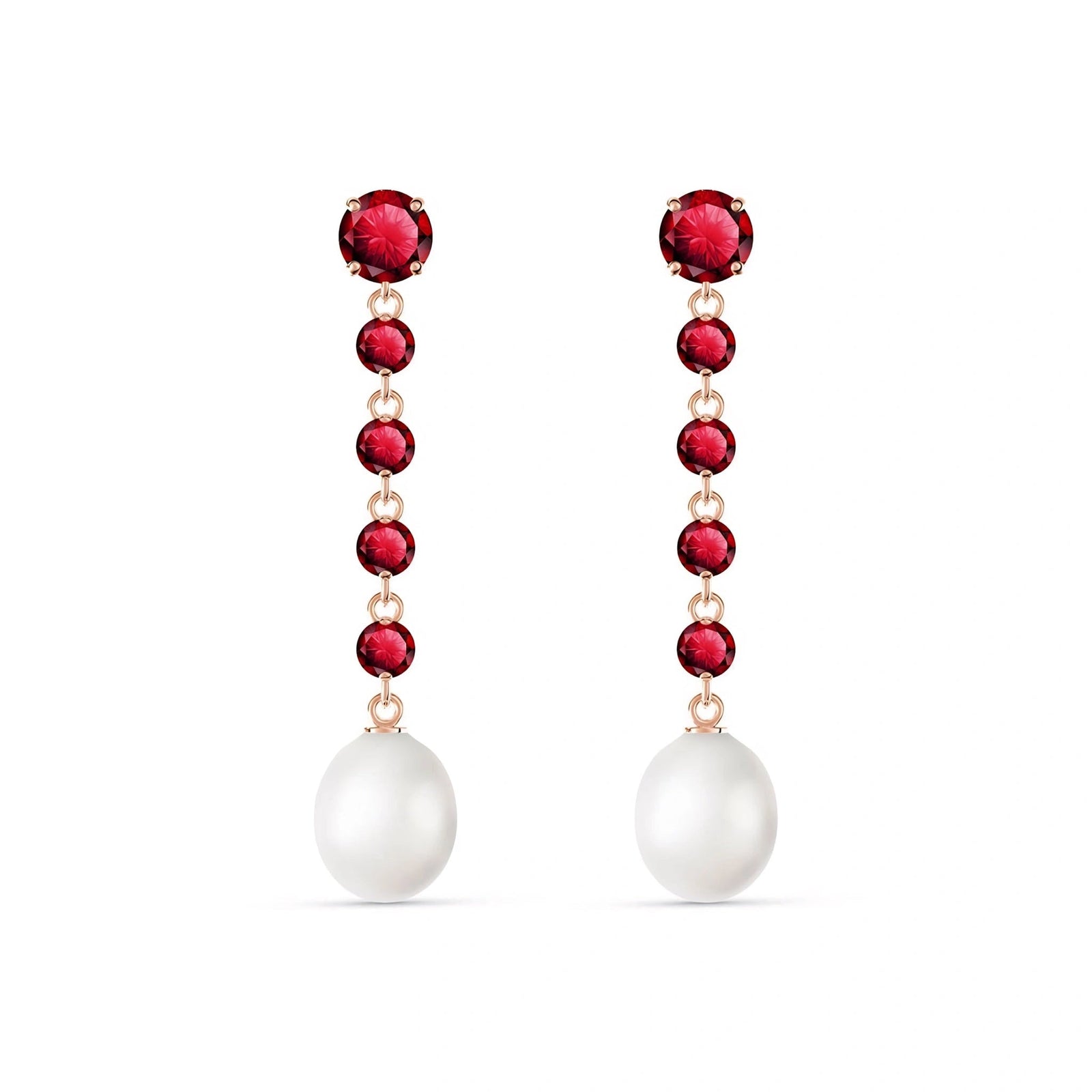 Rose Gold Pearl & Ruby — Cristallina