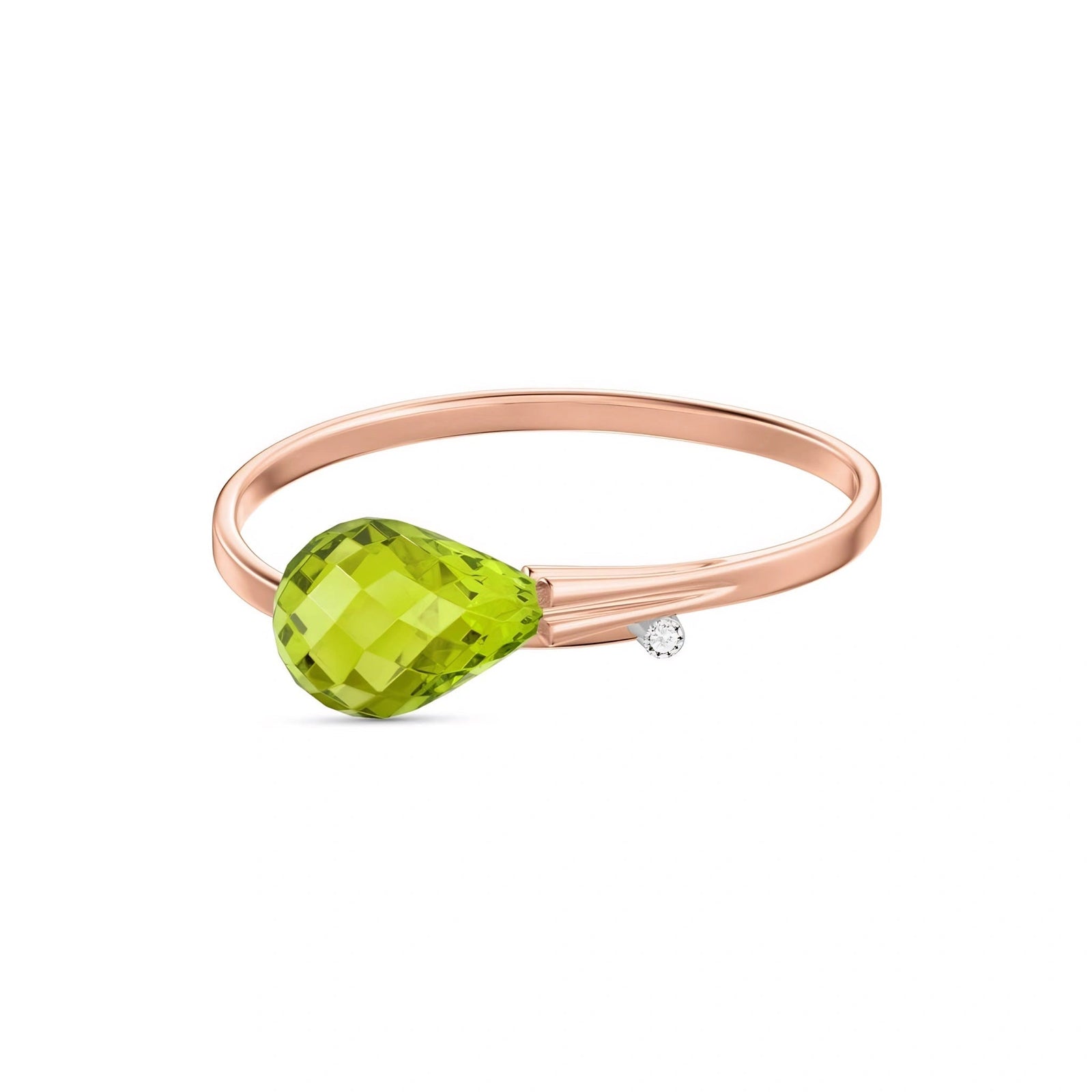 Rose Gold Diamond & Peridot — Editta