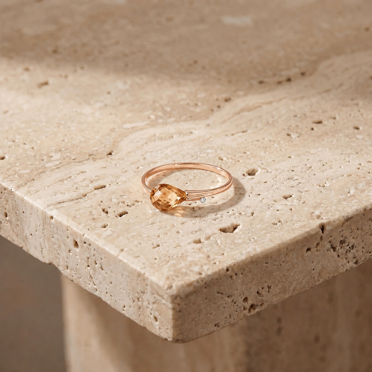 Rose Gold Diamond & Peridot — Editta