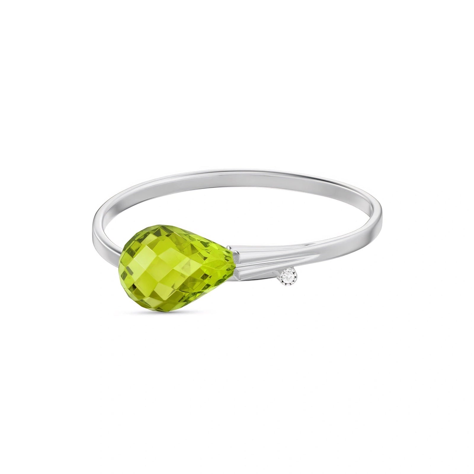 White Gold Diamond & Peridot — Editta