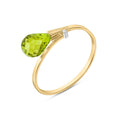 Yellow Gold Diamond & Peridot — Editta