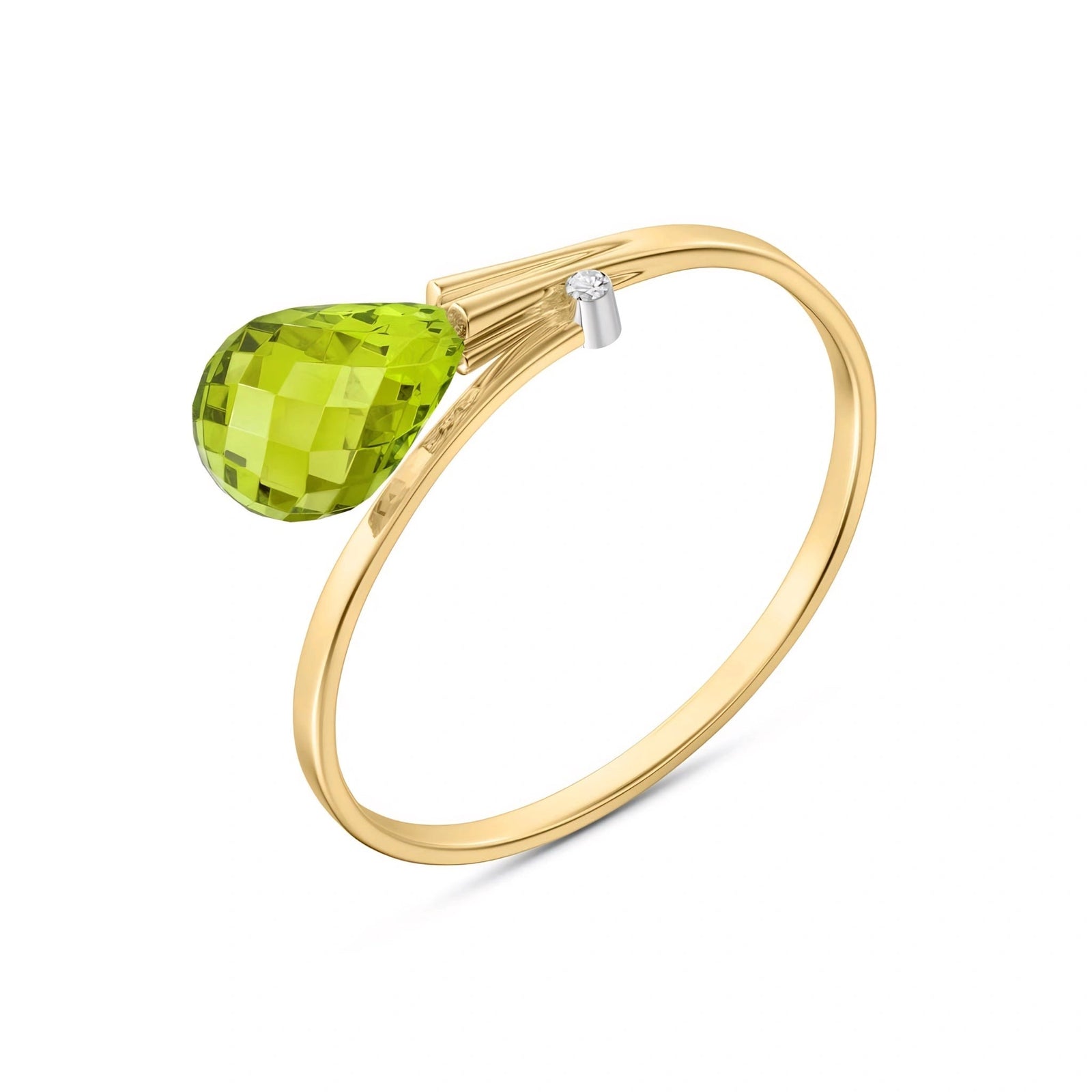 Yellow Gold Diamond & Peridot — Editta