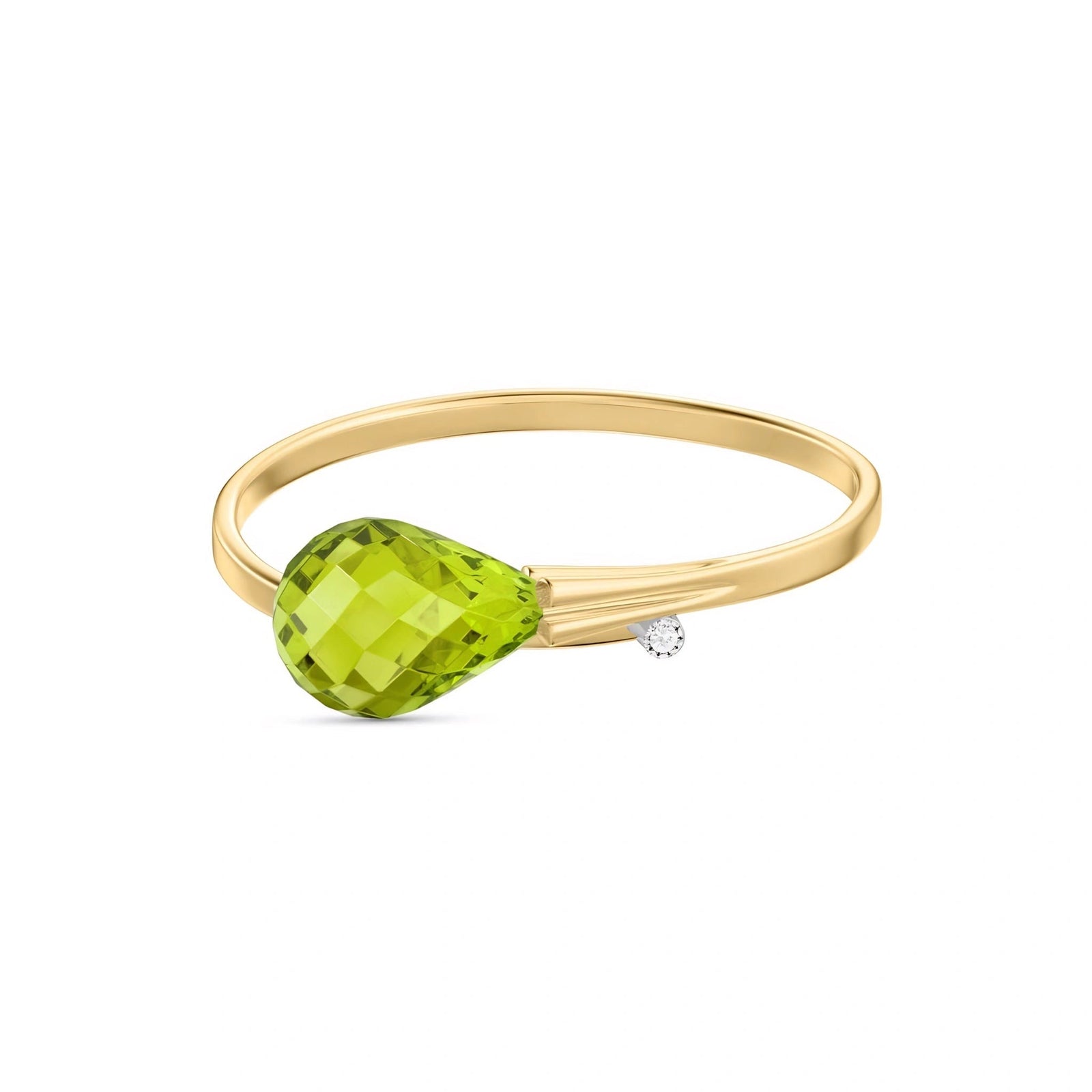 Yellow Gold Diamond & Peridot — Editta