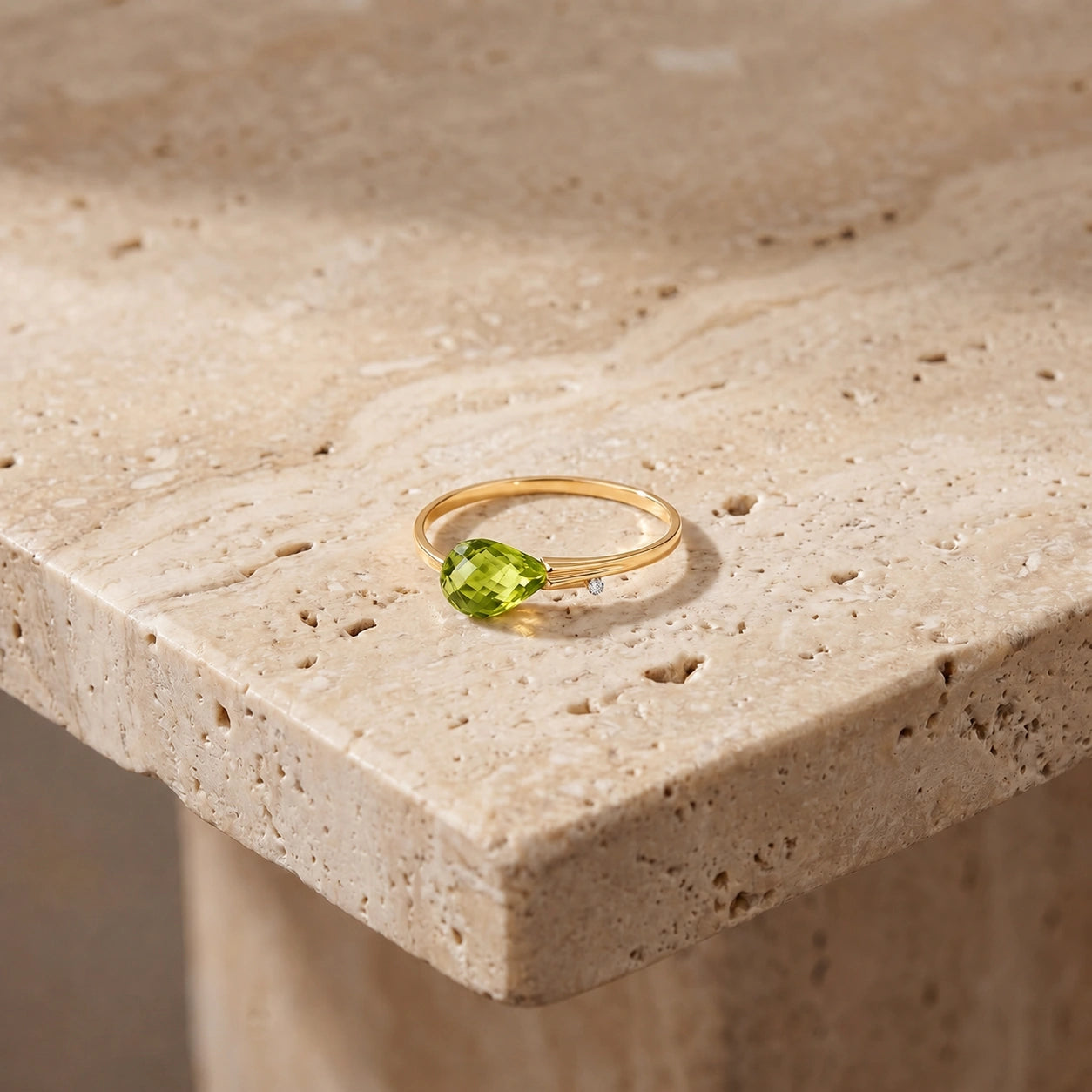 Yellow Gold Diamond & Peridot — Editta