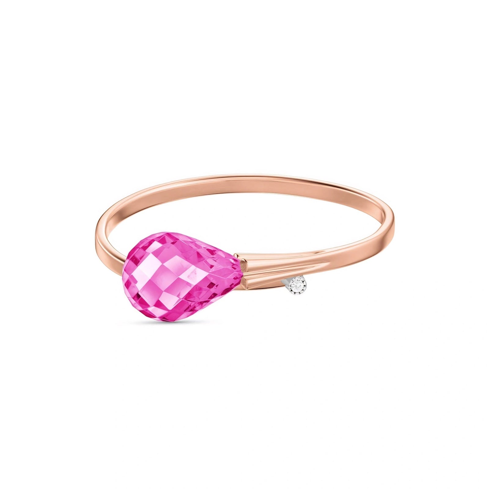 Rose Gold Diamond & Pink Topaz — Editta