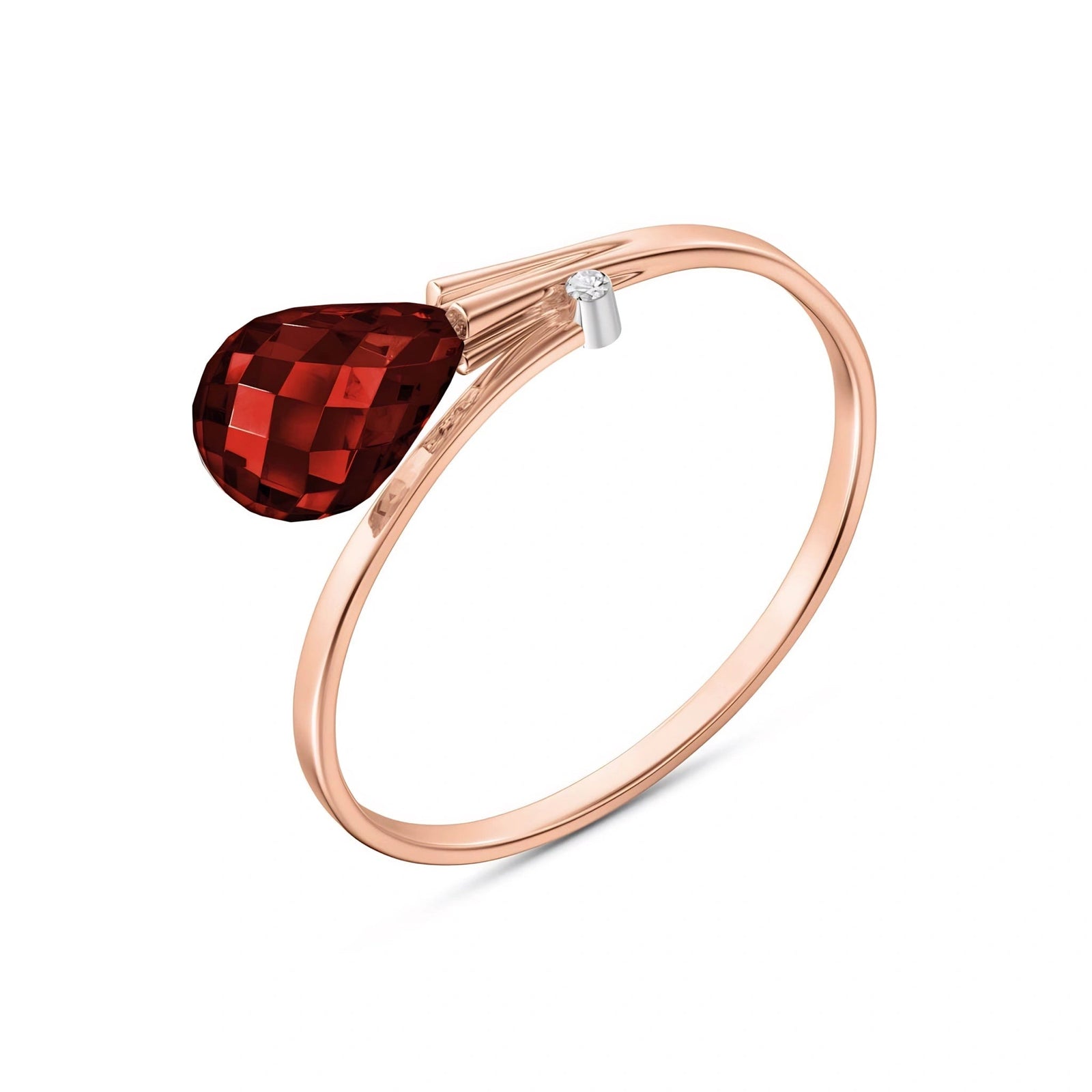 Rose Gold Garnet & Diamond — Editta