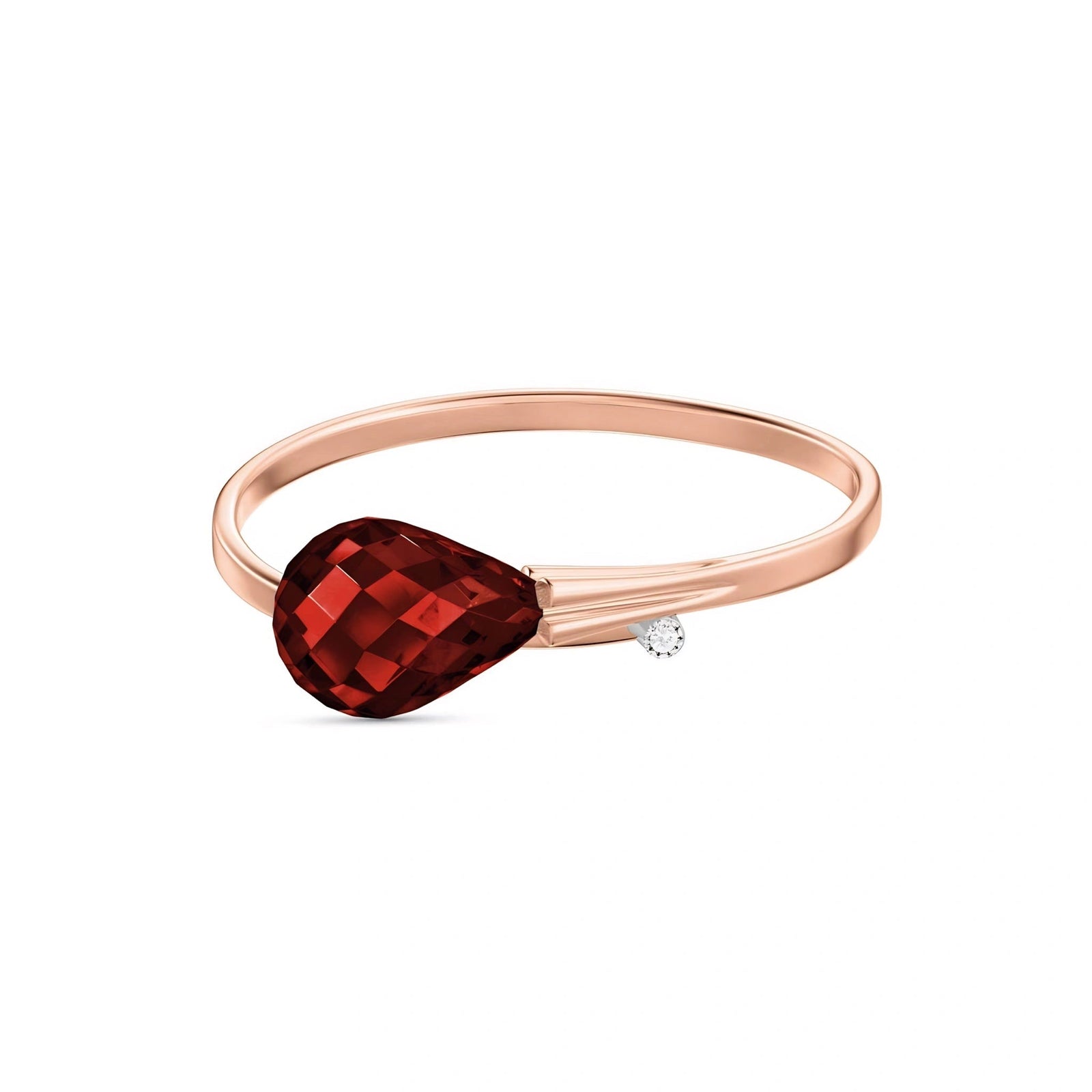Rose Gold Garnet & Diamond — Editta