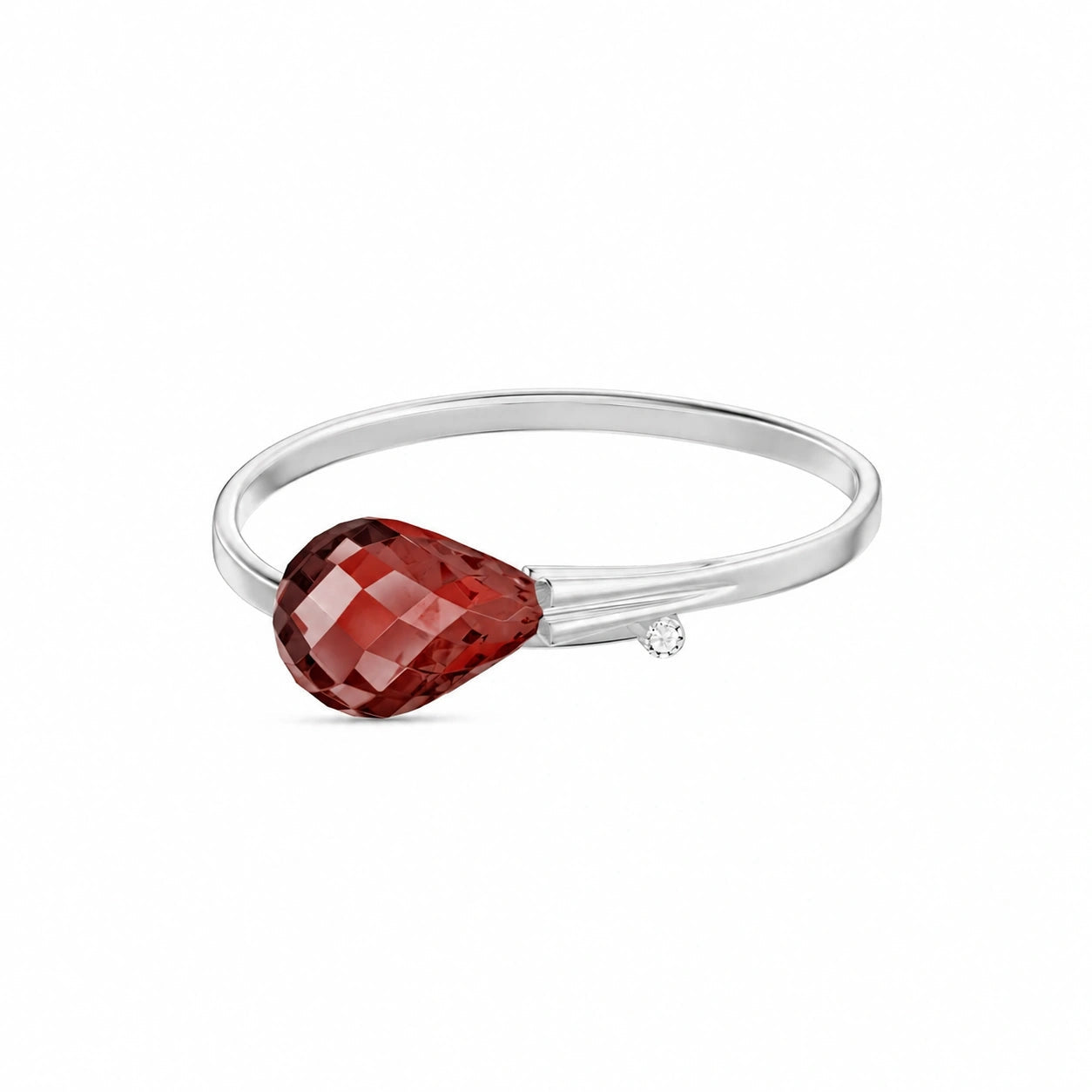 White Gold Garnet & Diamond — Editta