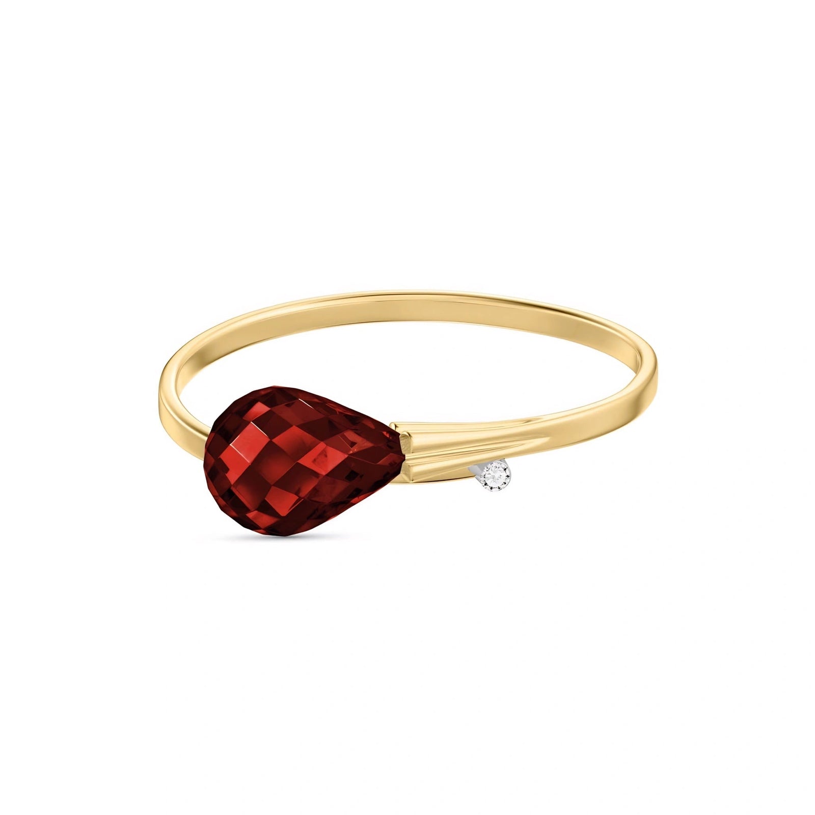 Yellow Gold Garnet & Diamond — Editta