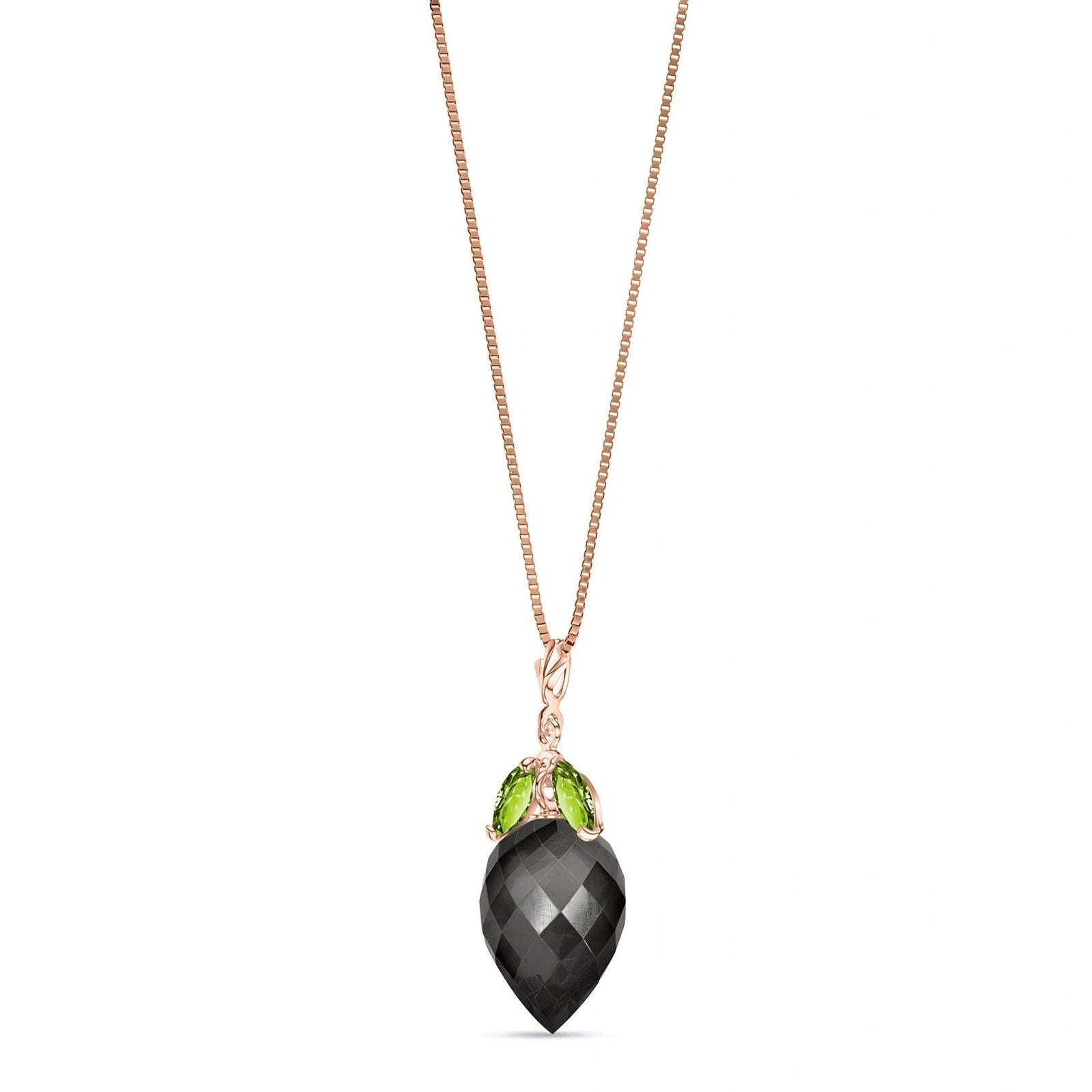 Rose Gold Pendant Necklace Ruby 10K — Graziella