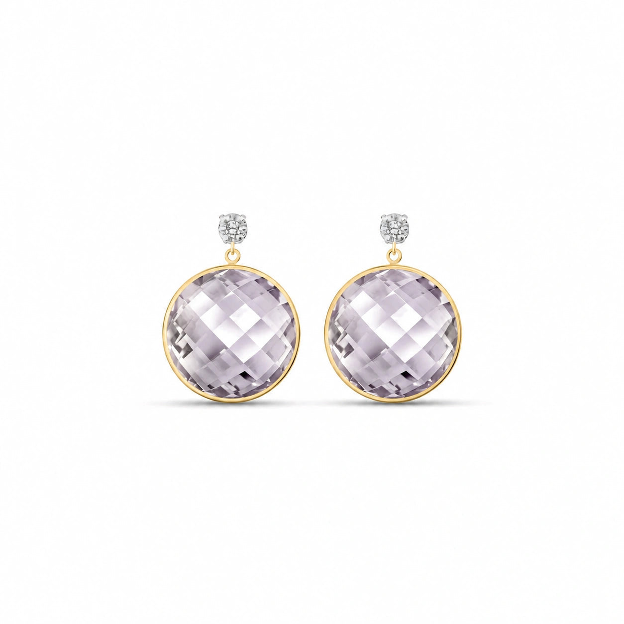 Yellow Gold Amethyst & Diamond — Mariaalbertina